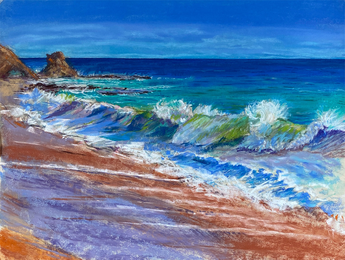 refreshing waves break