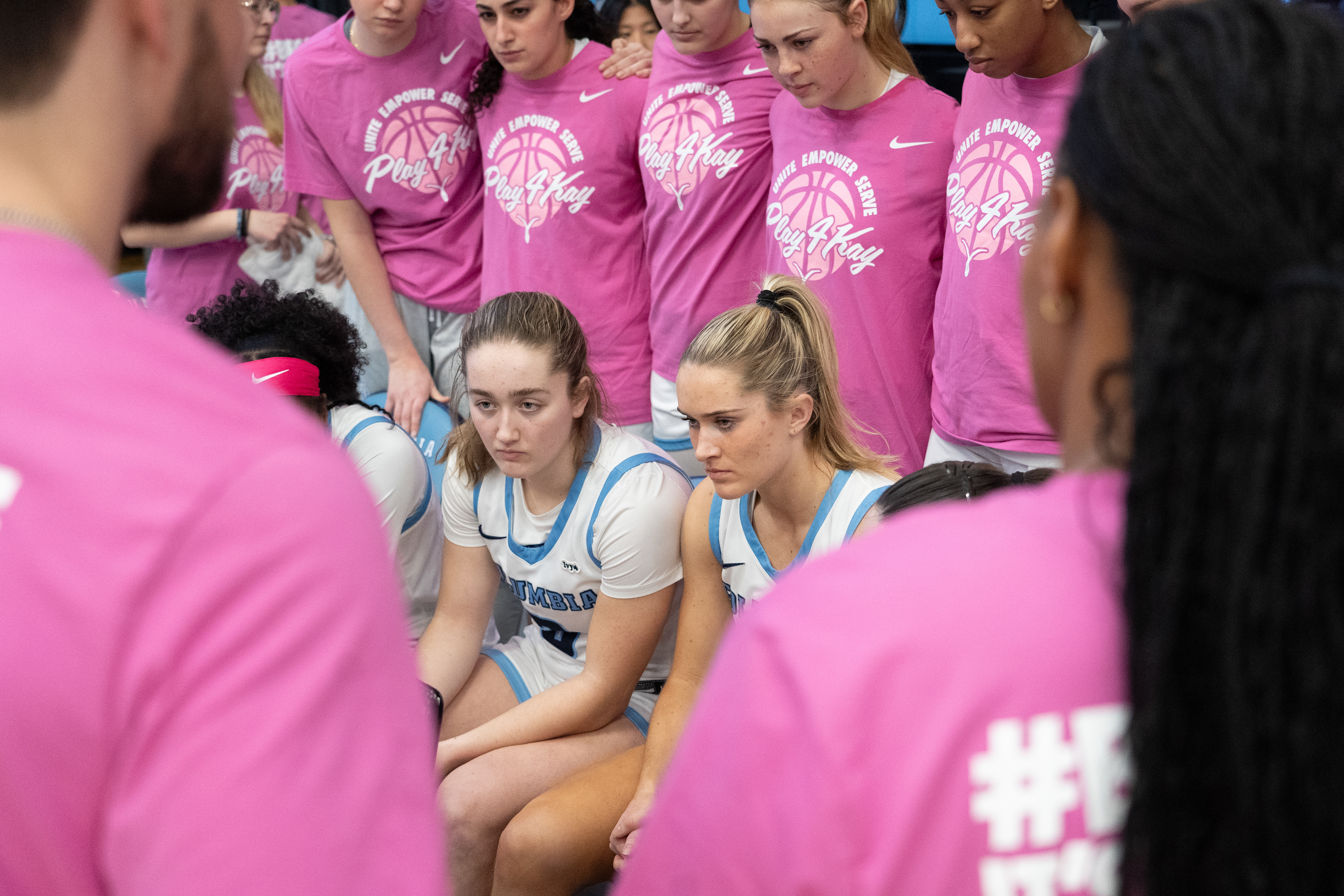 Cecilia Collins and Kitty Henderson, captains of the 2024-25 Columbia WBB team.