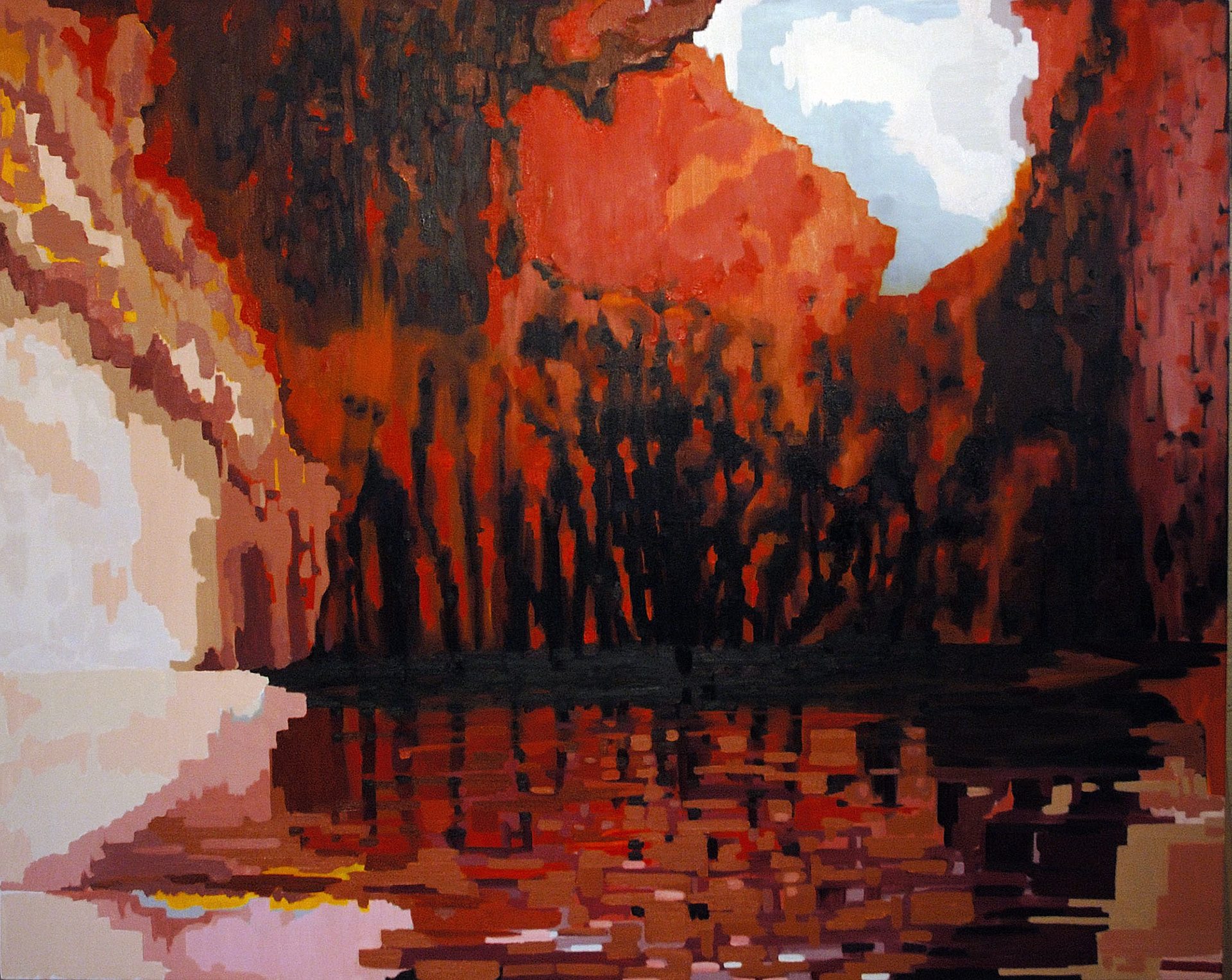 Resurrection Lake, Oil on Canvas 48"x 60"