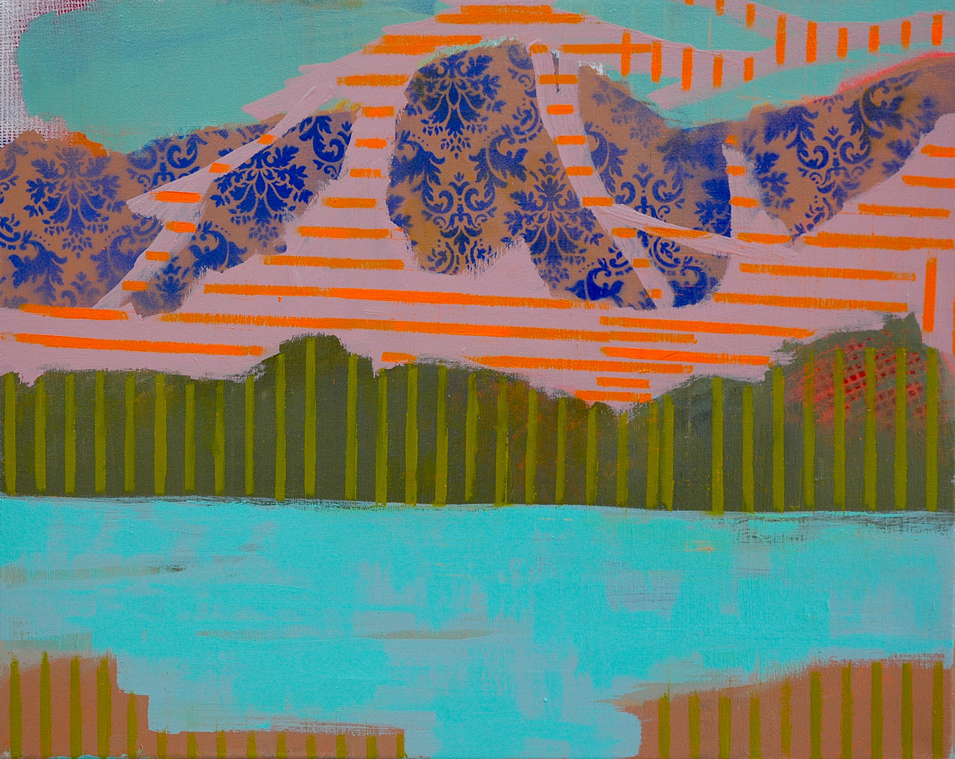 inversion. Oil and Acrylic on Canvas 16"x 20"