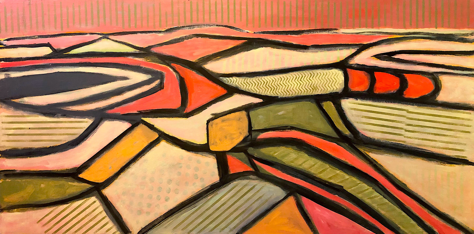 Blandscape Oil on Board 24"x 48"