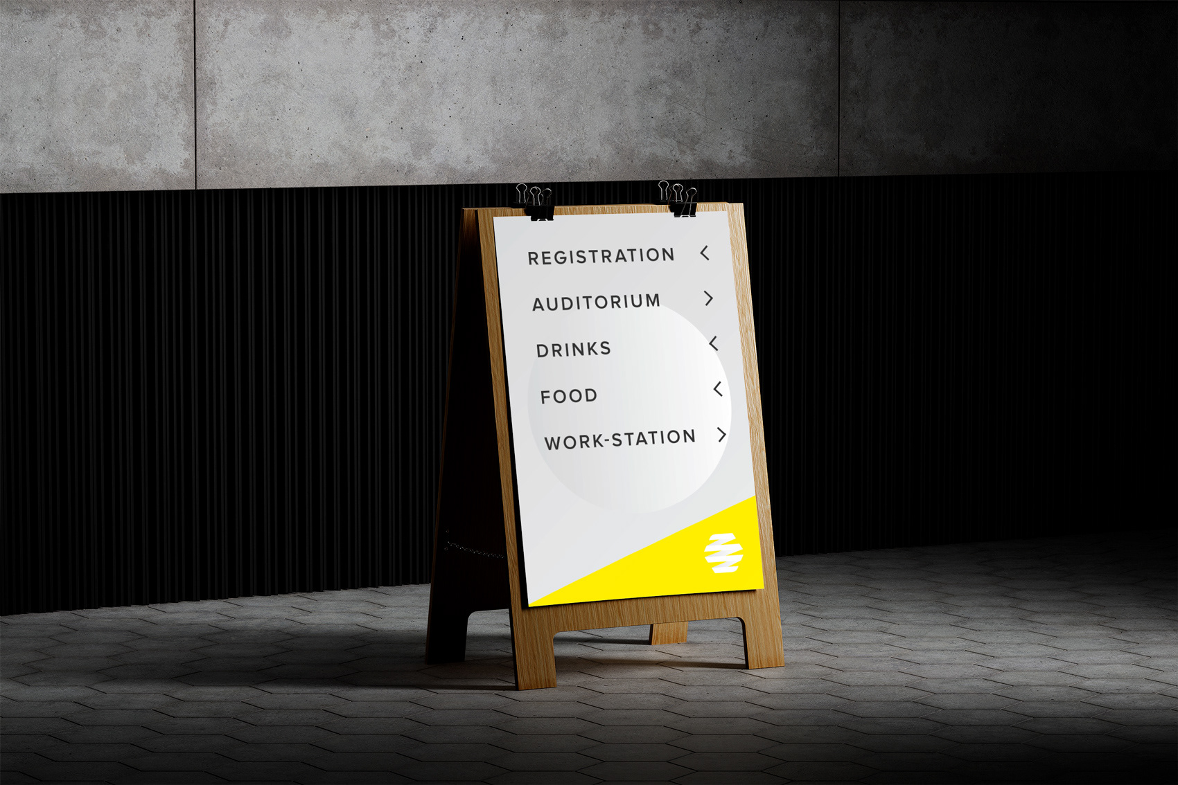venue signage example