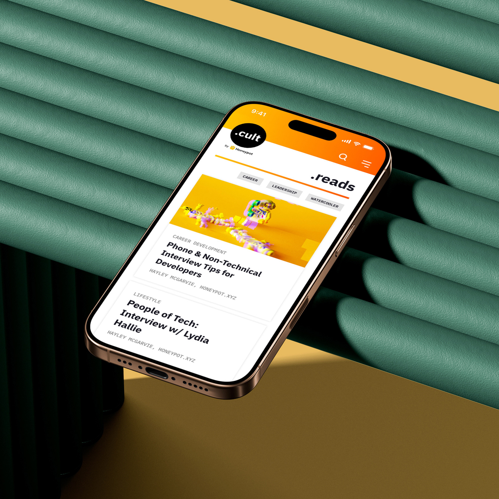 mobile version of the .reads pillar