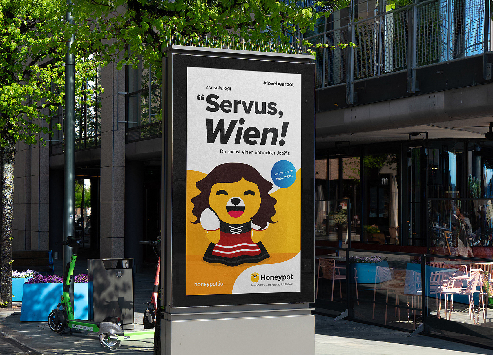 austria launch ooh campaign: dirndl