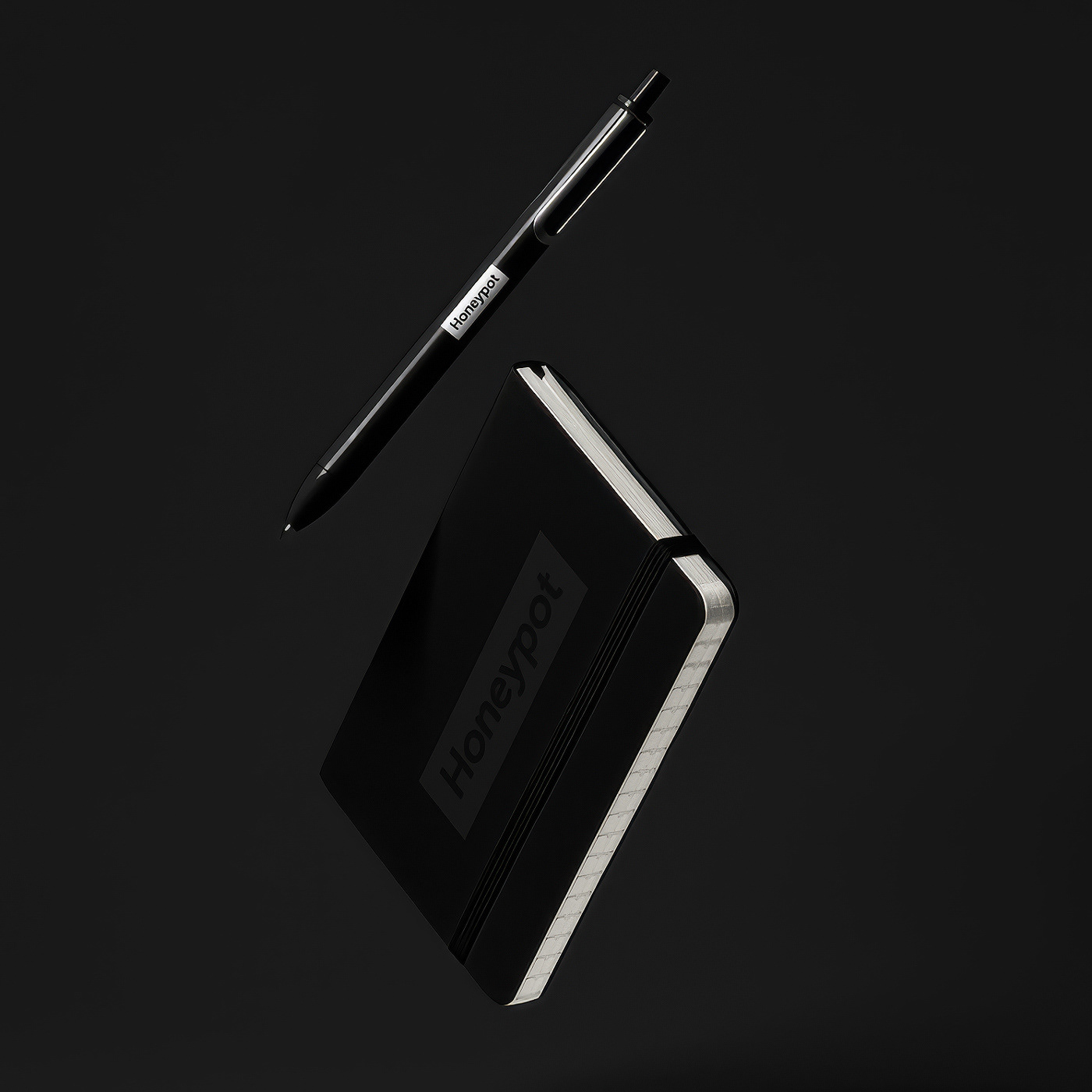 honeypotter swag (serious drop): notebook & pen