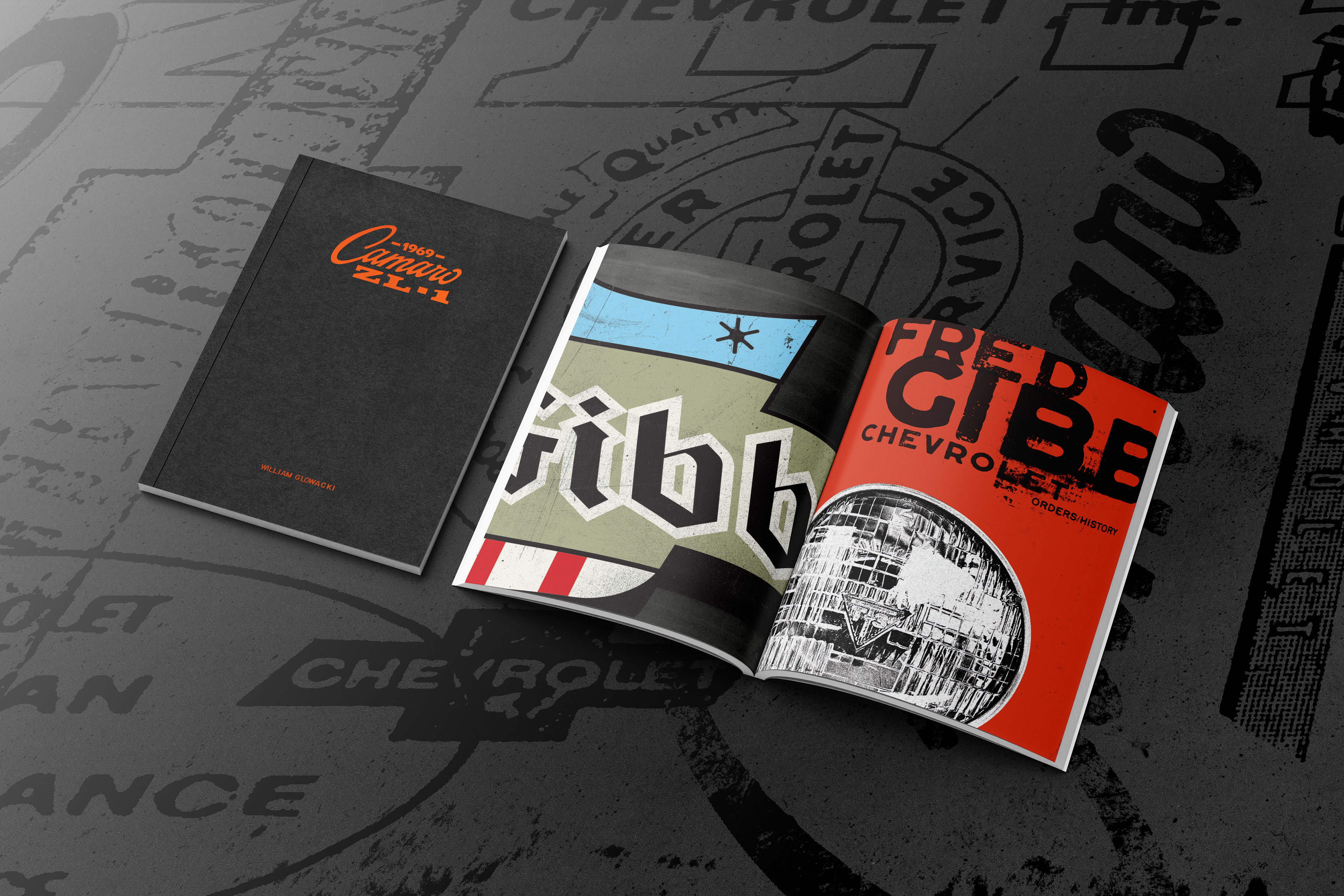 Cover and inside spread