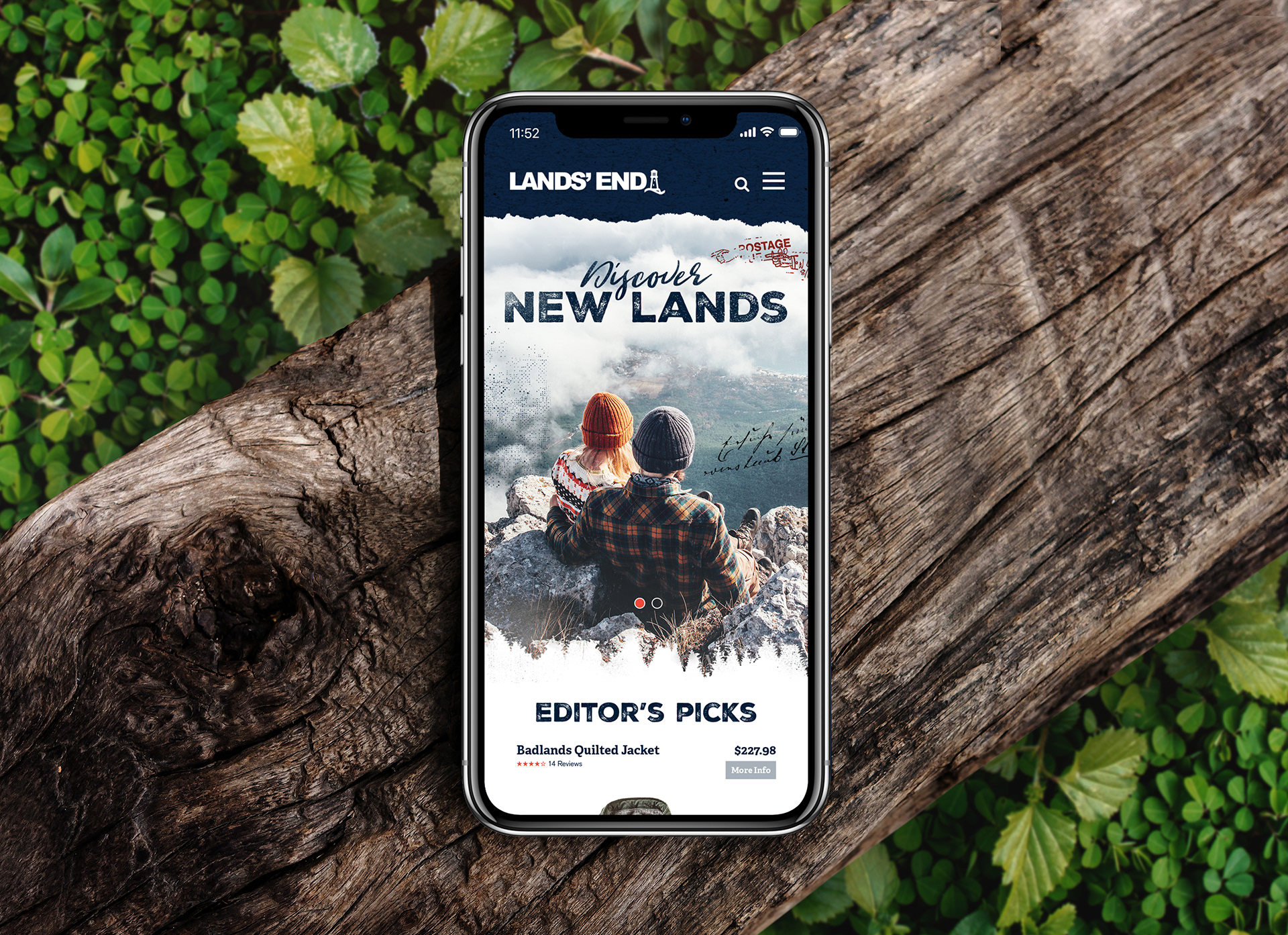 David Cox LANDS END WEBSITE CONCEPT