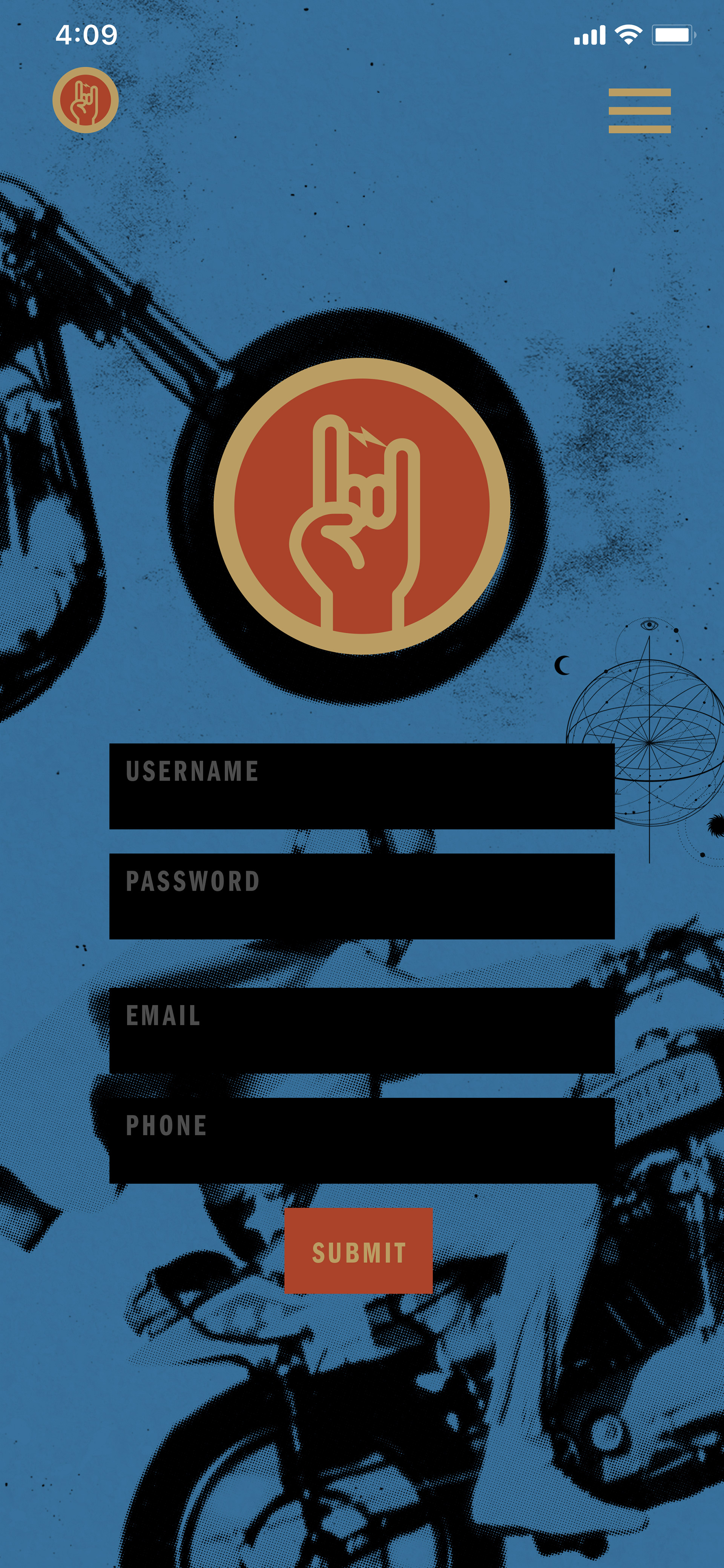app login screen