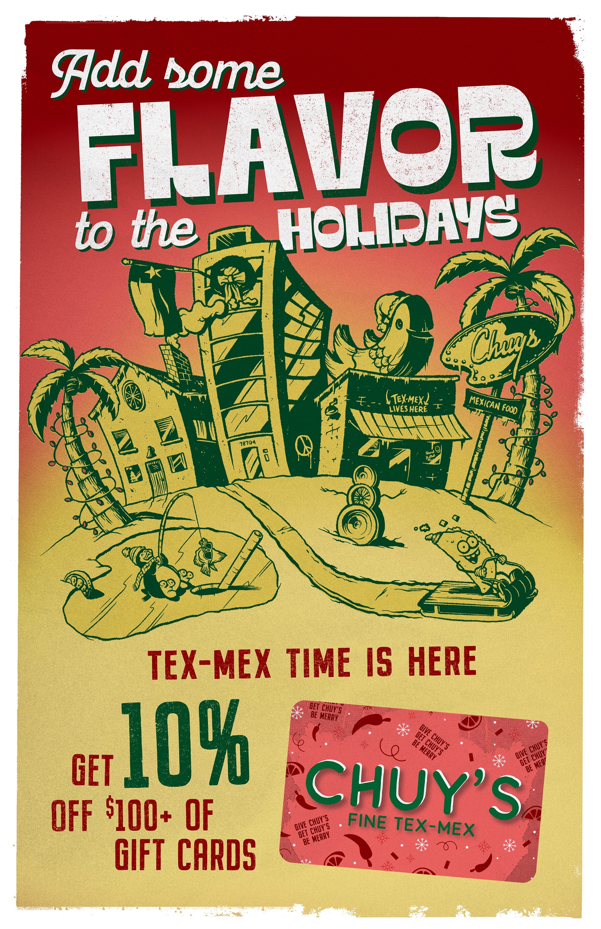 holiday gift card poster series 2