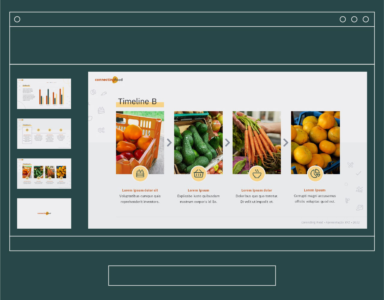 Celo Carvalho - connecting food presentation template