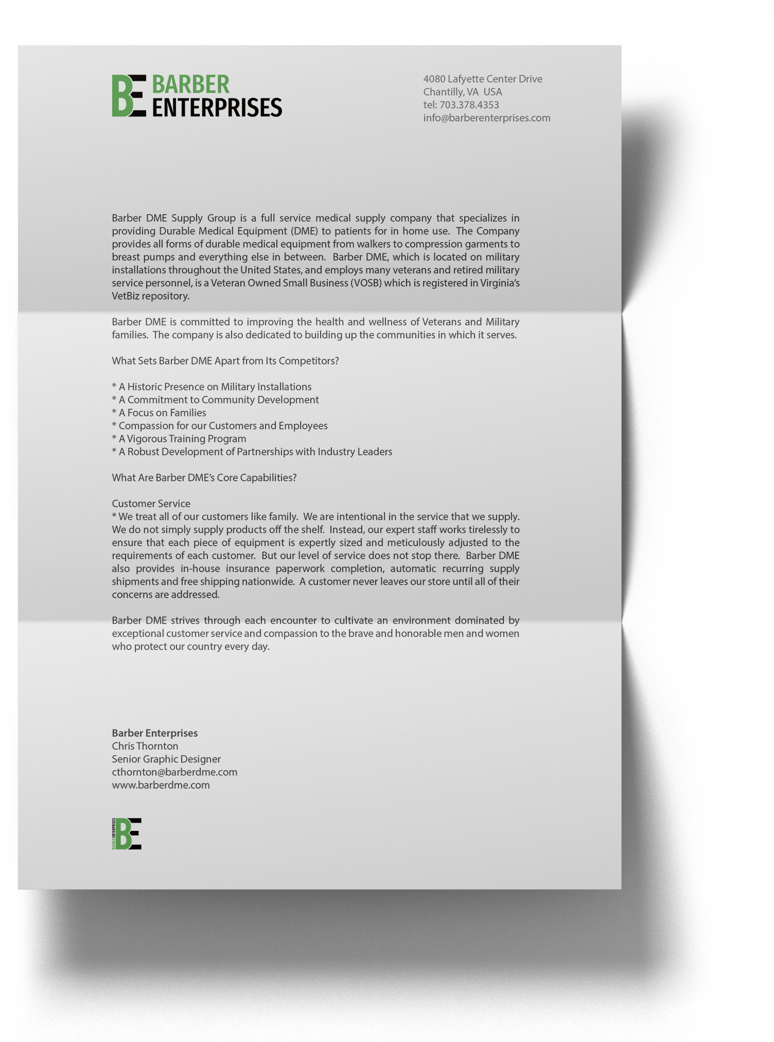 Branded BE letterhead