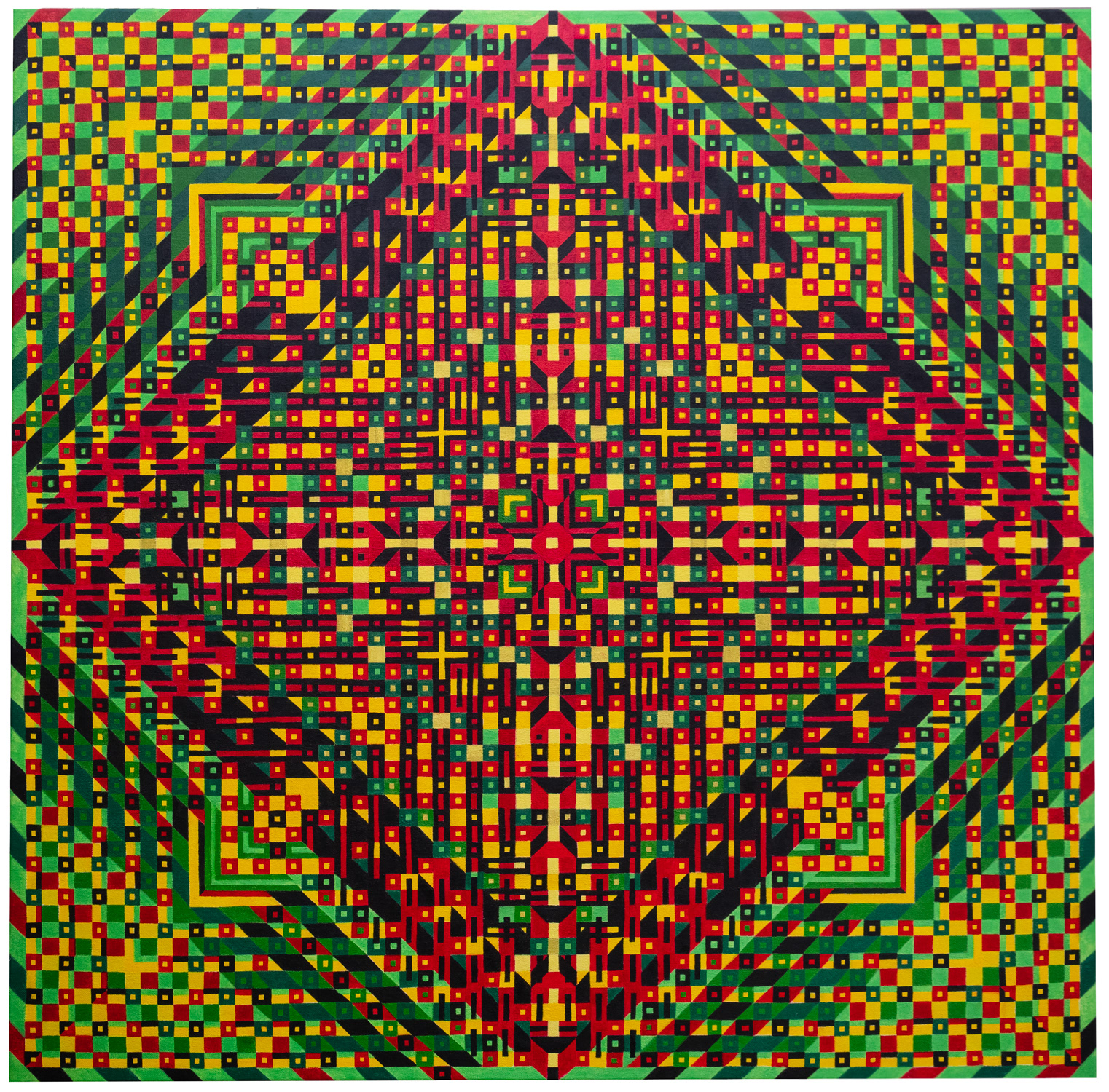 Africa, 2023, Acrylic  on canvas, 100 x 100 cm, SOLD  ​