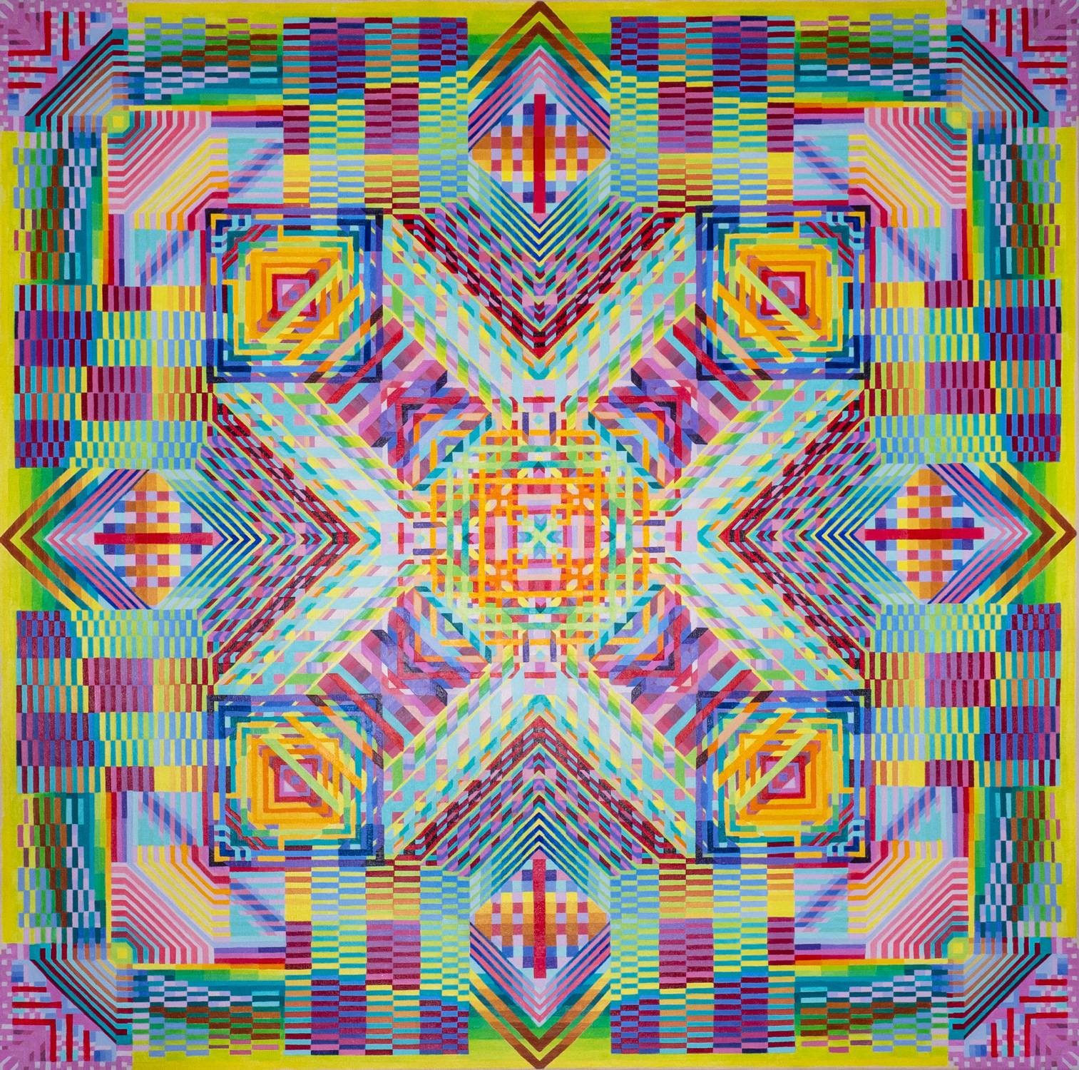 RNBW, 2022, Acrylic  on canvas, 100 x 100 cm, POA