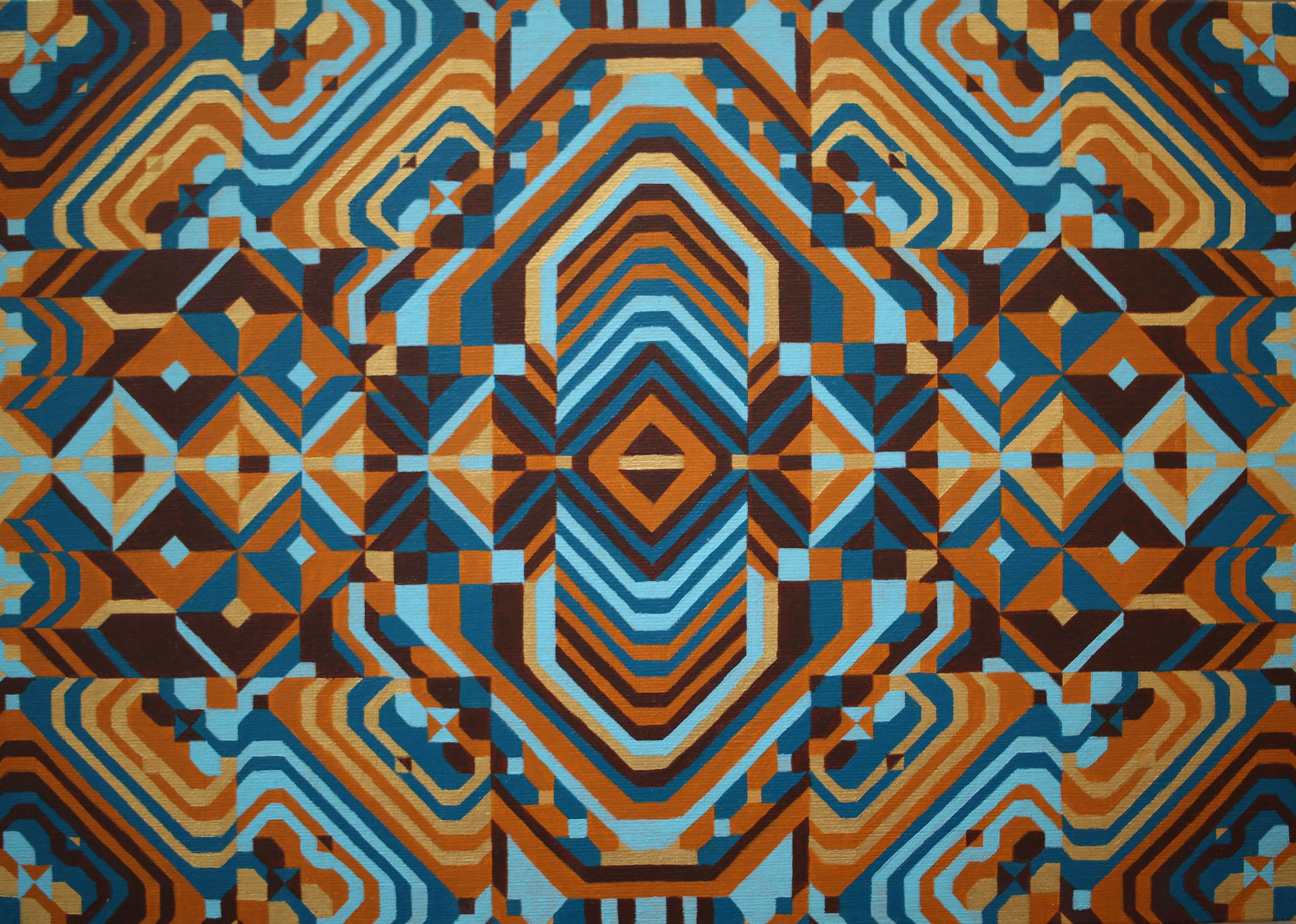 Untitled, 2015, Acrylic on board, 33 x 41 cm, SOLD