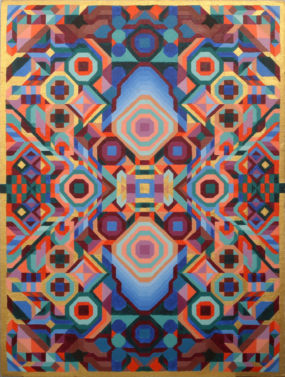 Untitled, 2015, Acrylic on board, 33 x 41 cm, POA