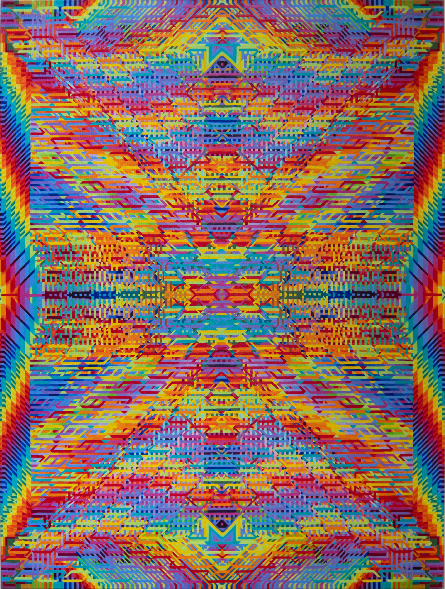 Eye of the Hourglass, 2025, Acrylic on canvas, 91.5 x 121.5 cm, POA