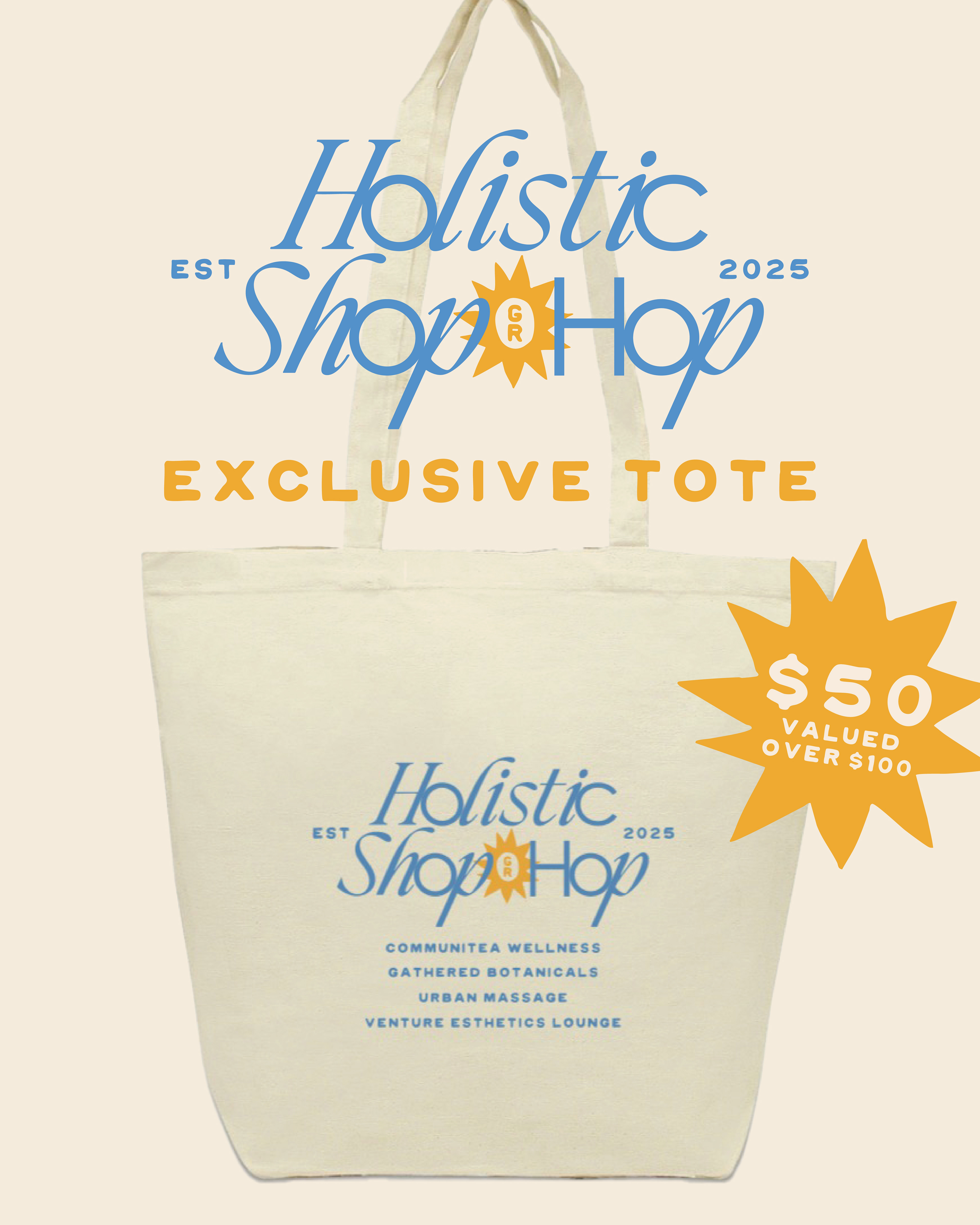 Holistic Shop Hop Tote - In Feed
