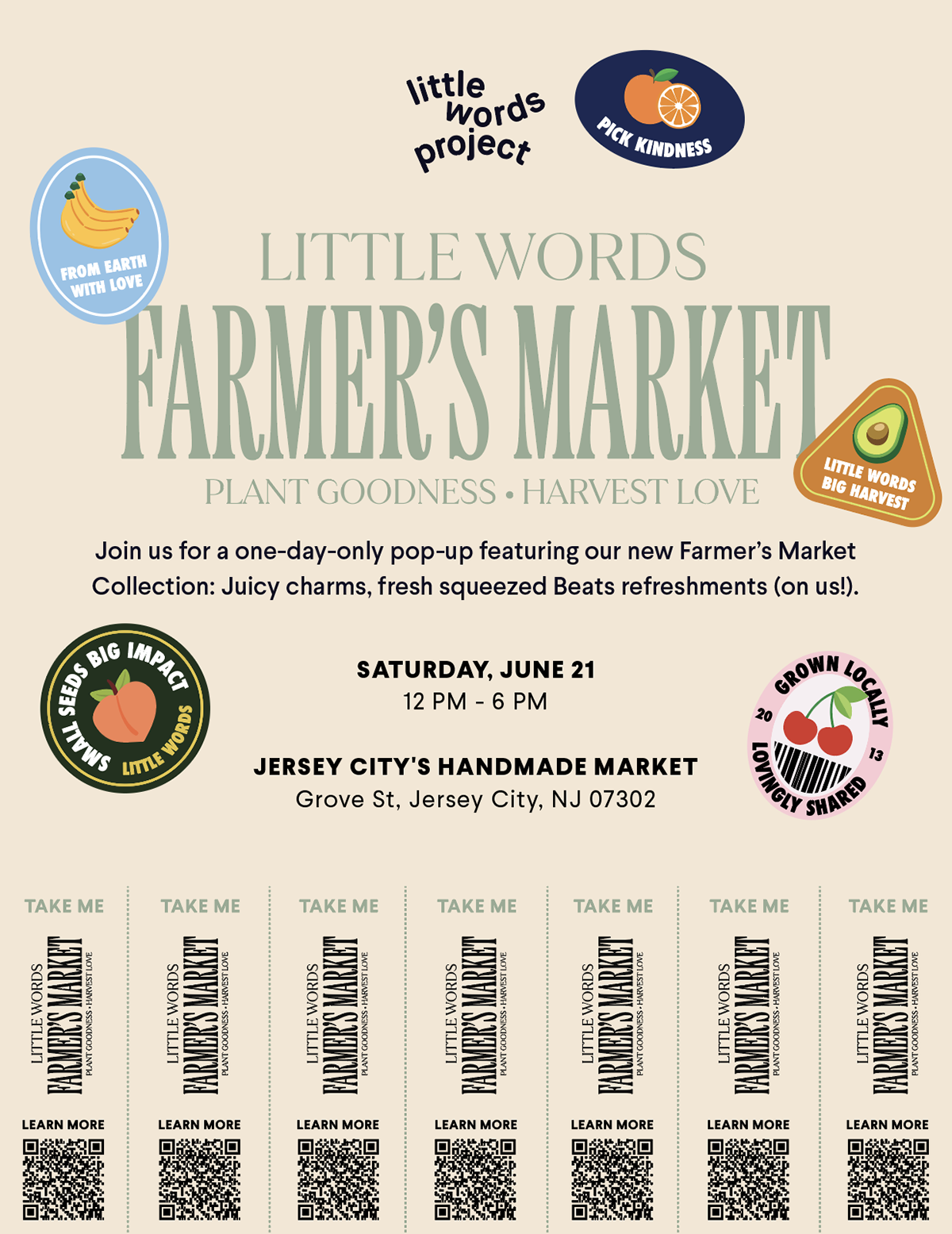 Farmer's Market - Tearaway Sheet for activation