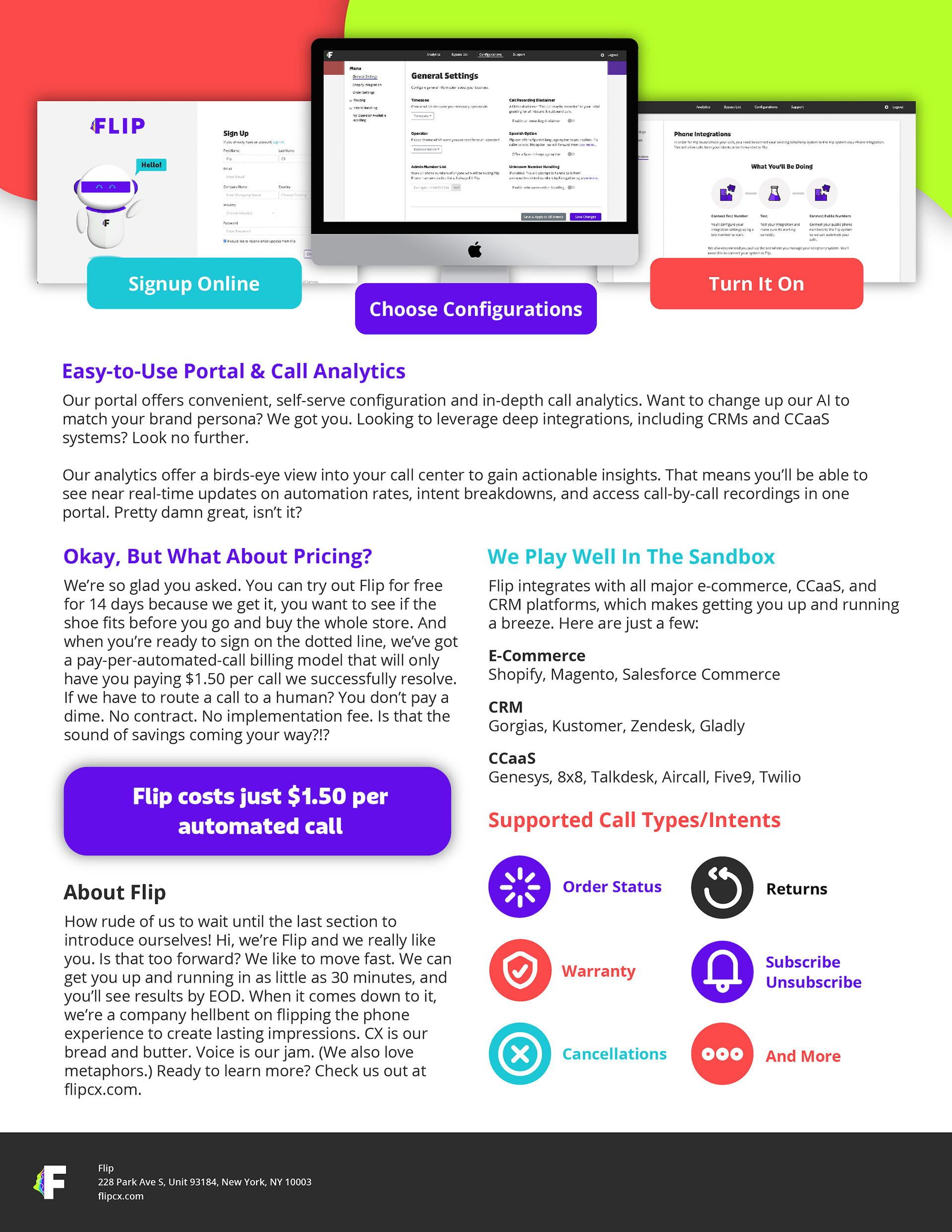 Flip Datasheet One-Pager (Back)