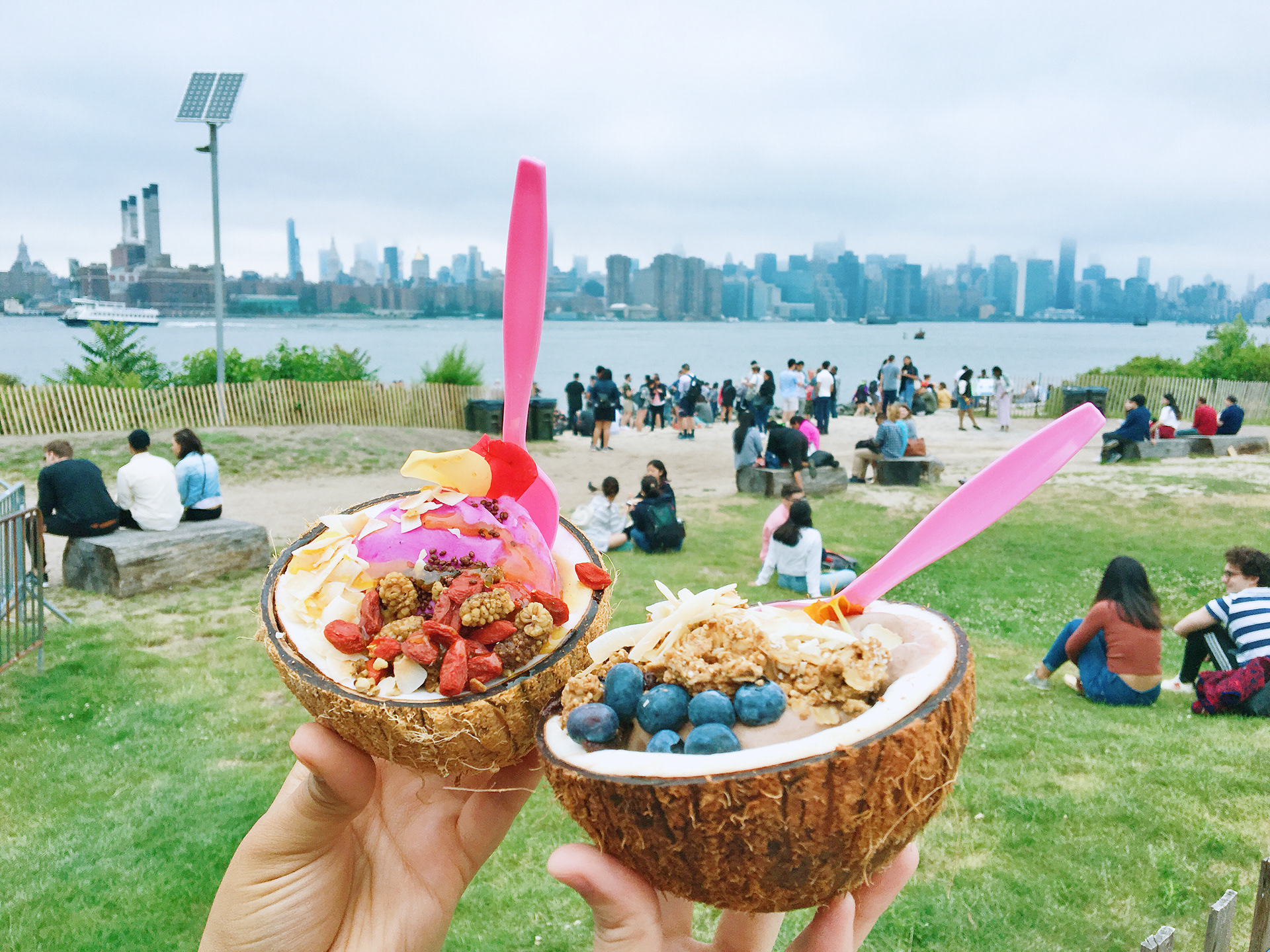 With friends in Smorgasburg  