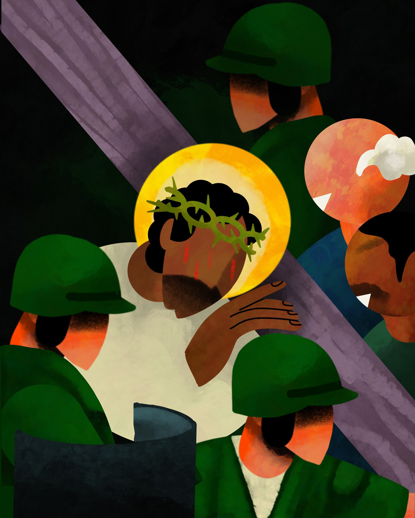 Jesus Carries his Cross
