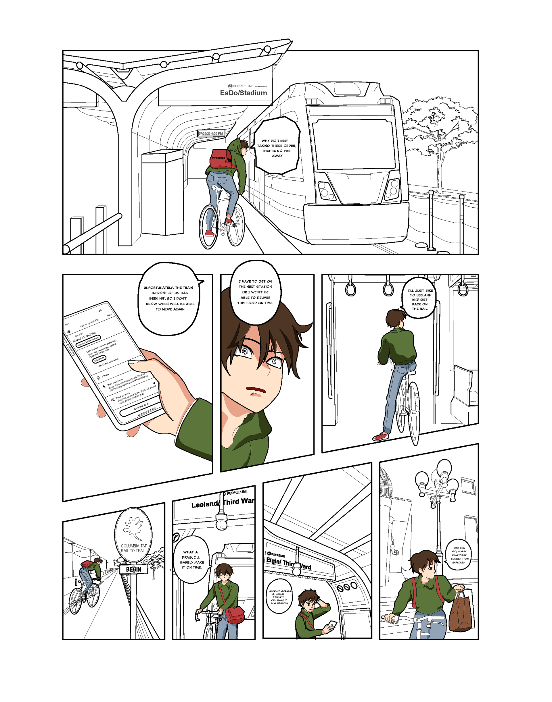 "Door Dasher" :Partnered Concept Development & Illustration by Brissa Estrada