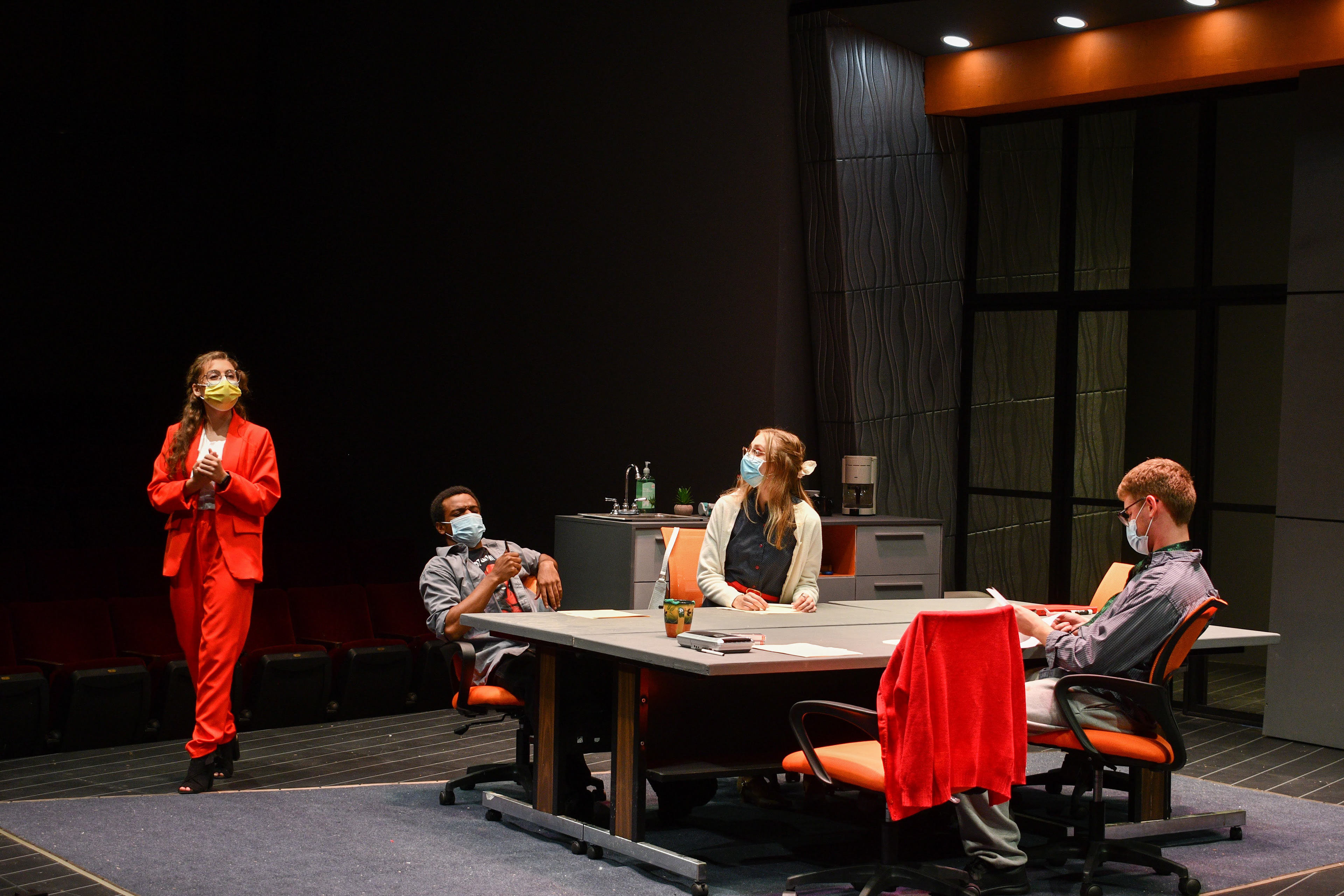 Chloe Kallberg, Jack Lasater, Tariq Griffin and Lucie Kupres in Do You Feel Anger?