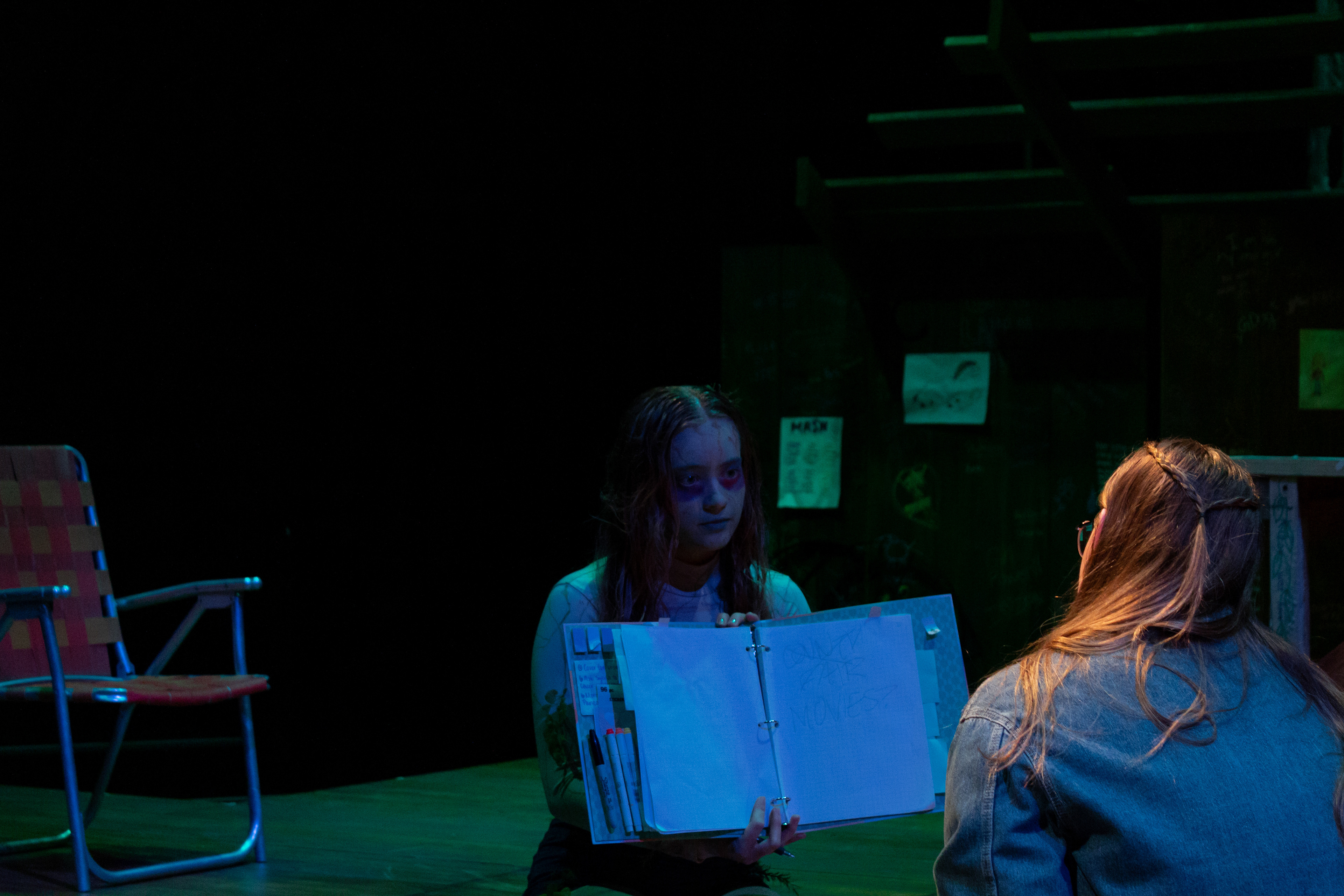 Drowned Girl (Riley Knoop) and Beth (Emma Schmalz)