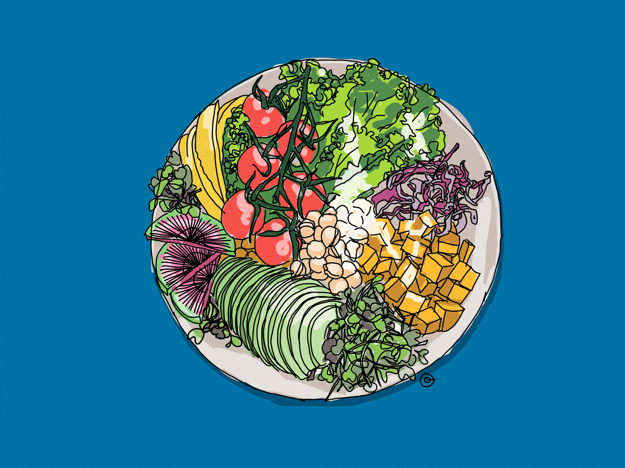 Assiette végétarienne