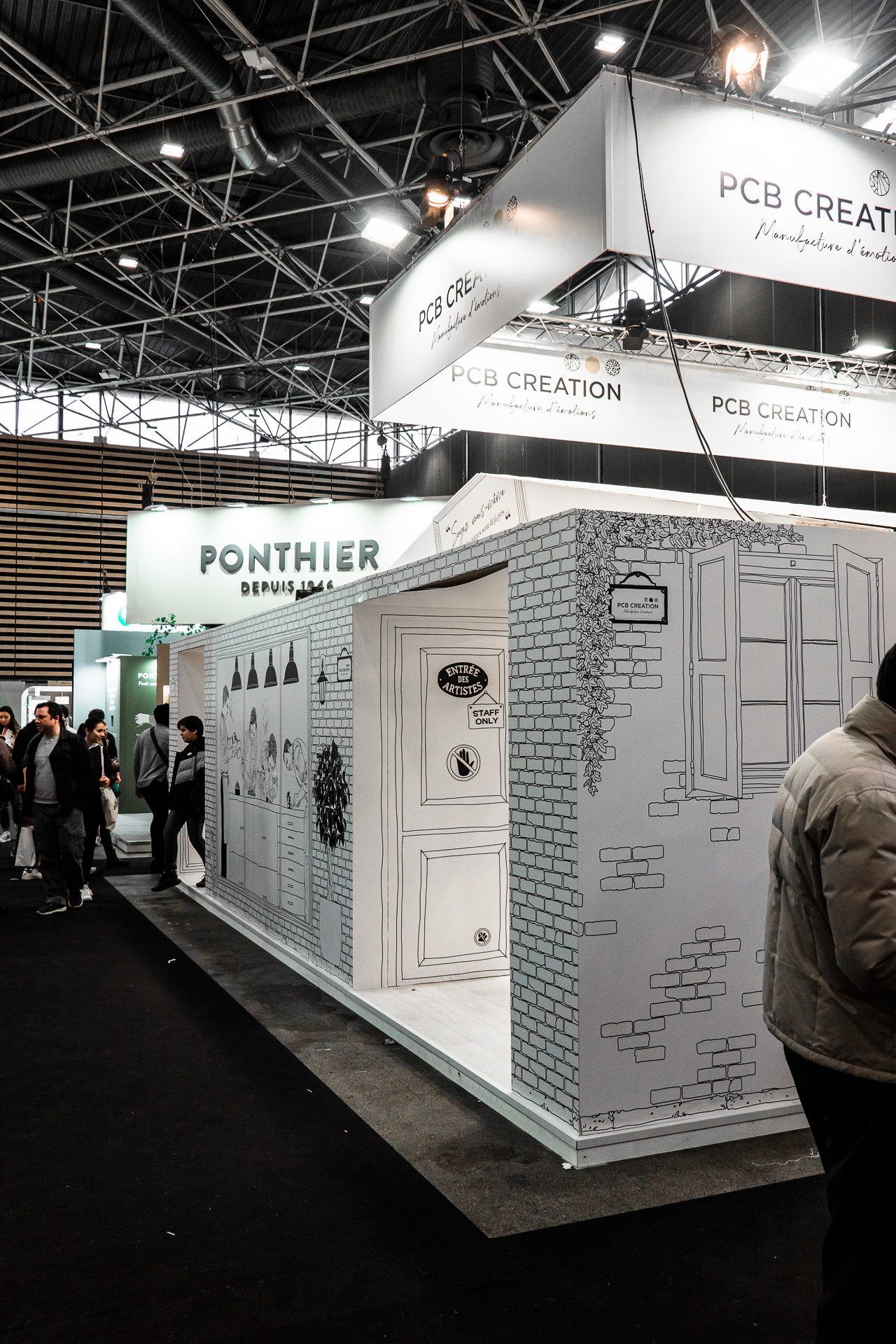 Arrière du stand PCB Création au salon SIRHA 2023 à Lyon