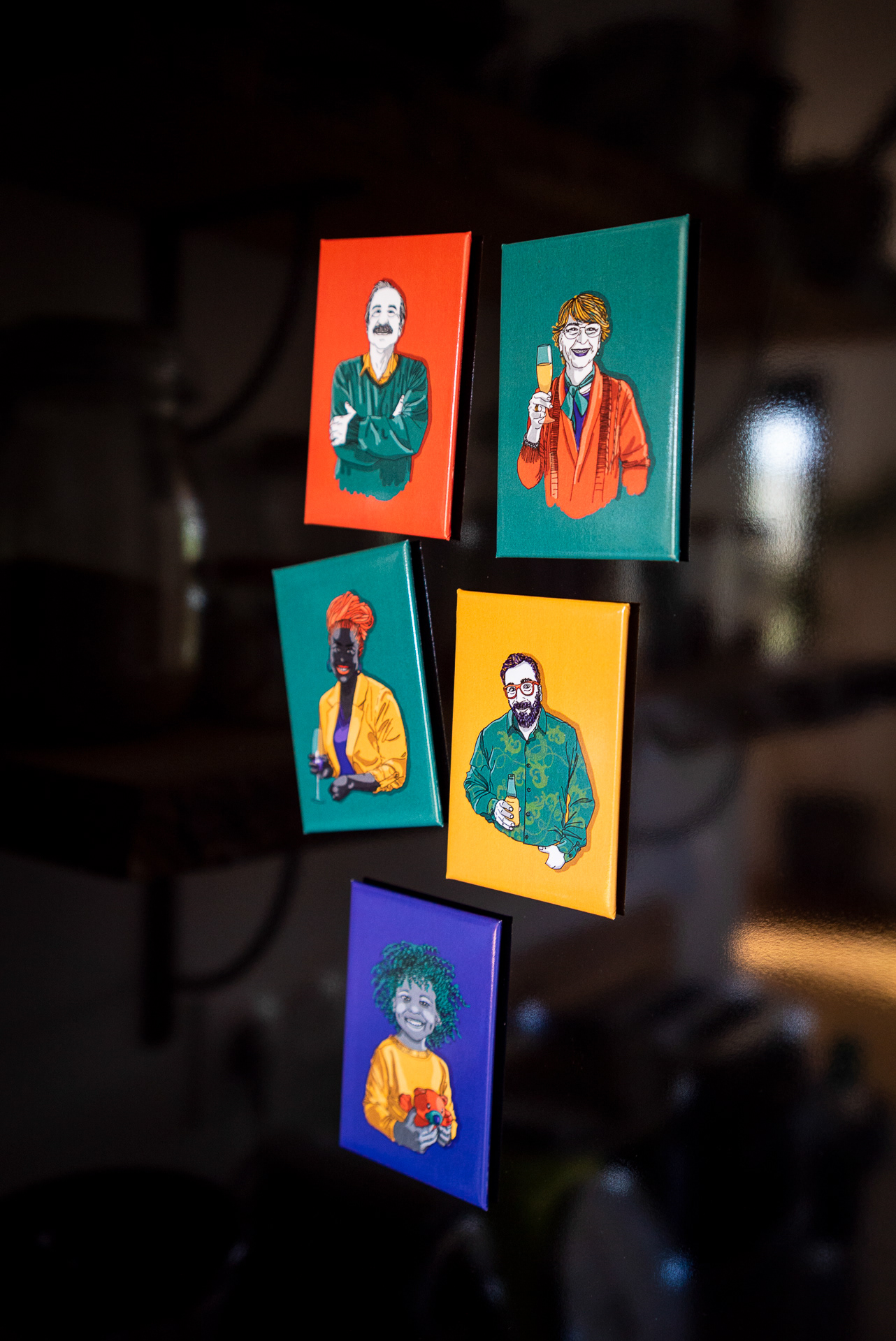 Magnets personnages du jeu