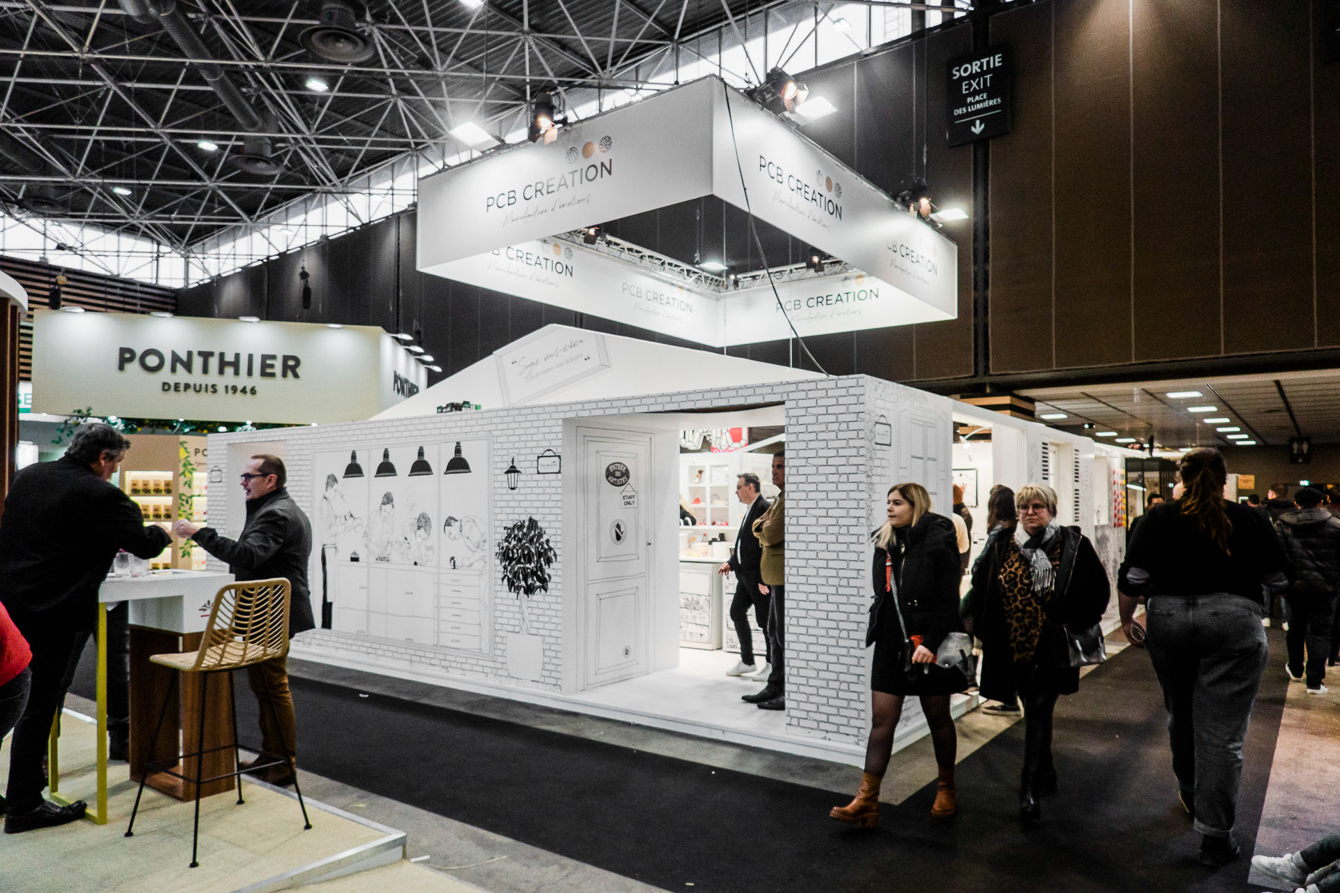 Arrière du stand PCB Création au salon SIRHA 2023 à Lyon