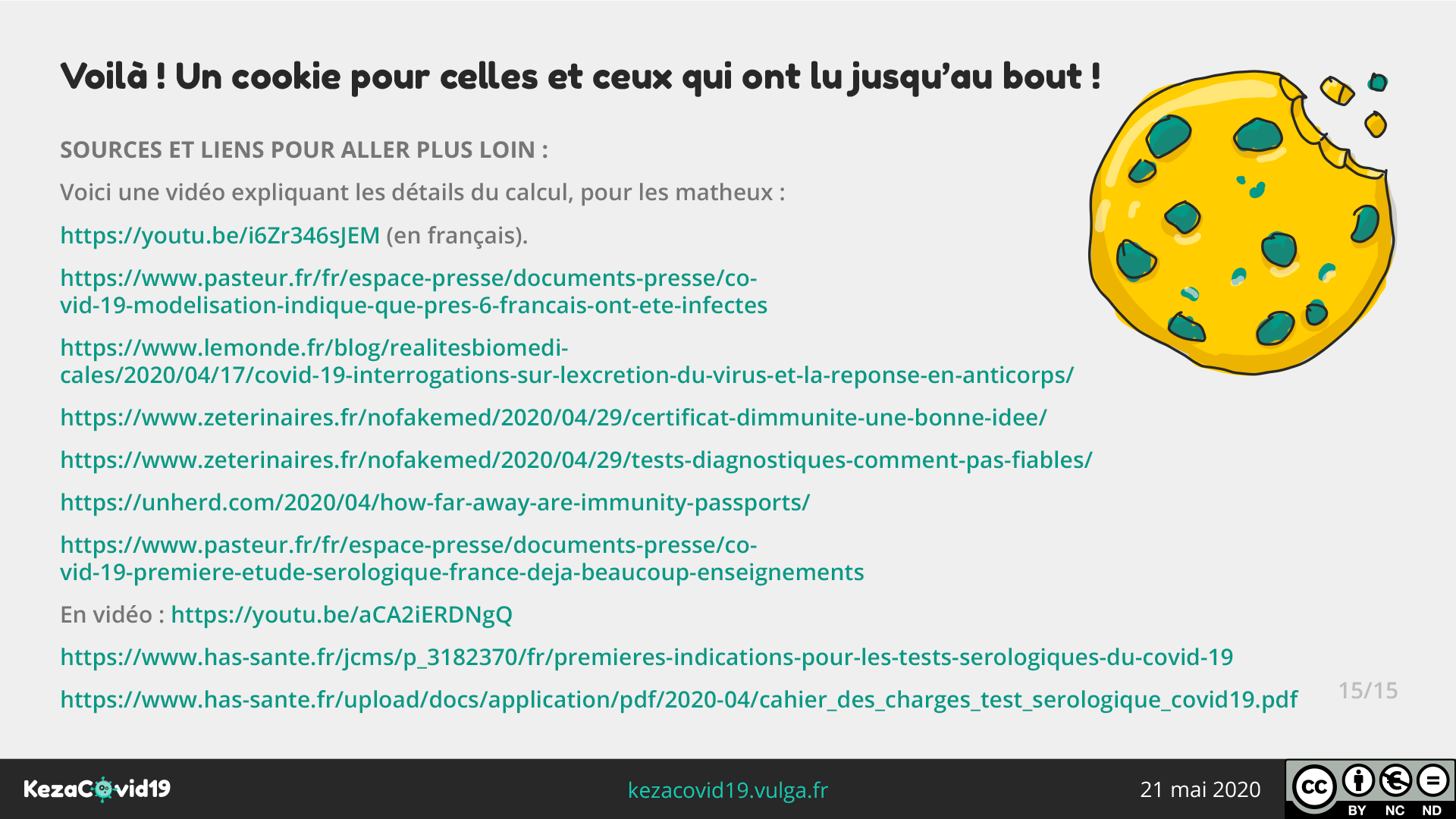 Écran 15 / Infographie sur les tests Covid19 - Collectif Kezacovid19