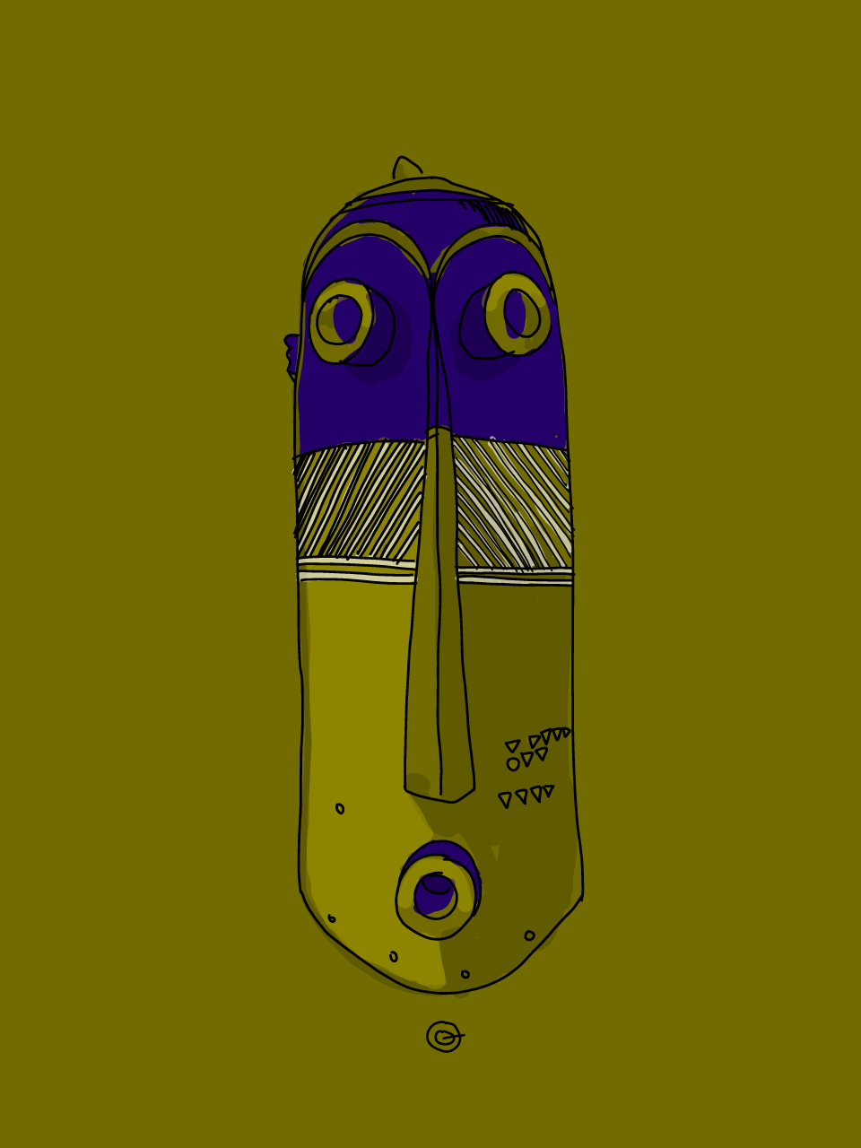 Pumbu mask,Congo