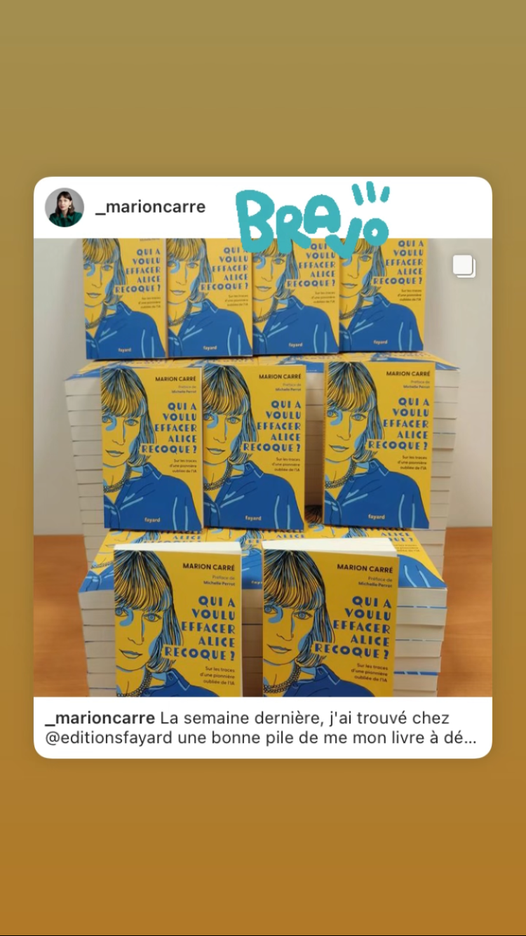 Livre Alice Recoque