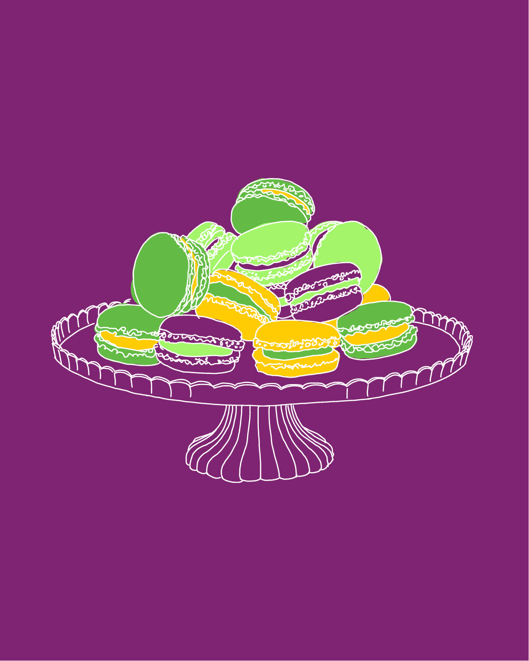 Plat de macarons