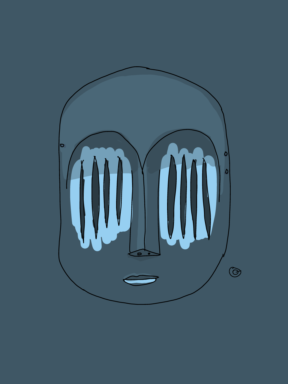 Mbole Yela mask, Congo
