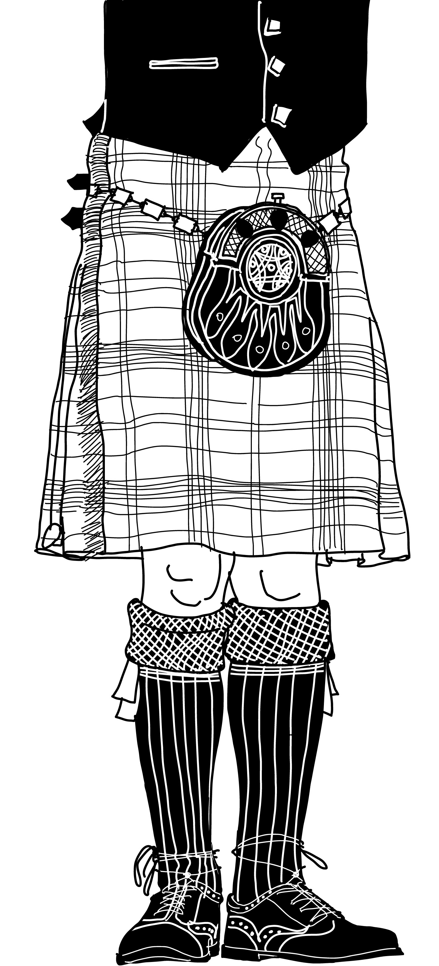 Écossais en kilt - Les mange-debouts - Stand PCB Création au salon SIRHA 2023