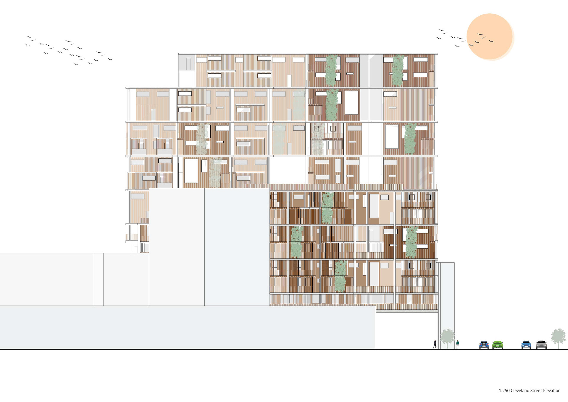 Cleveland St Elevation