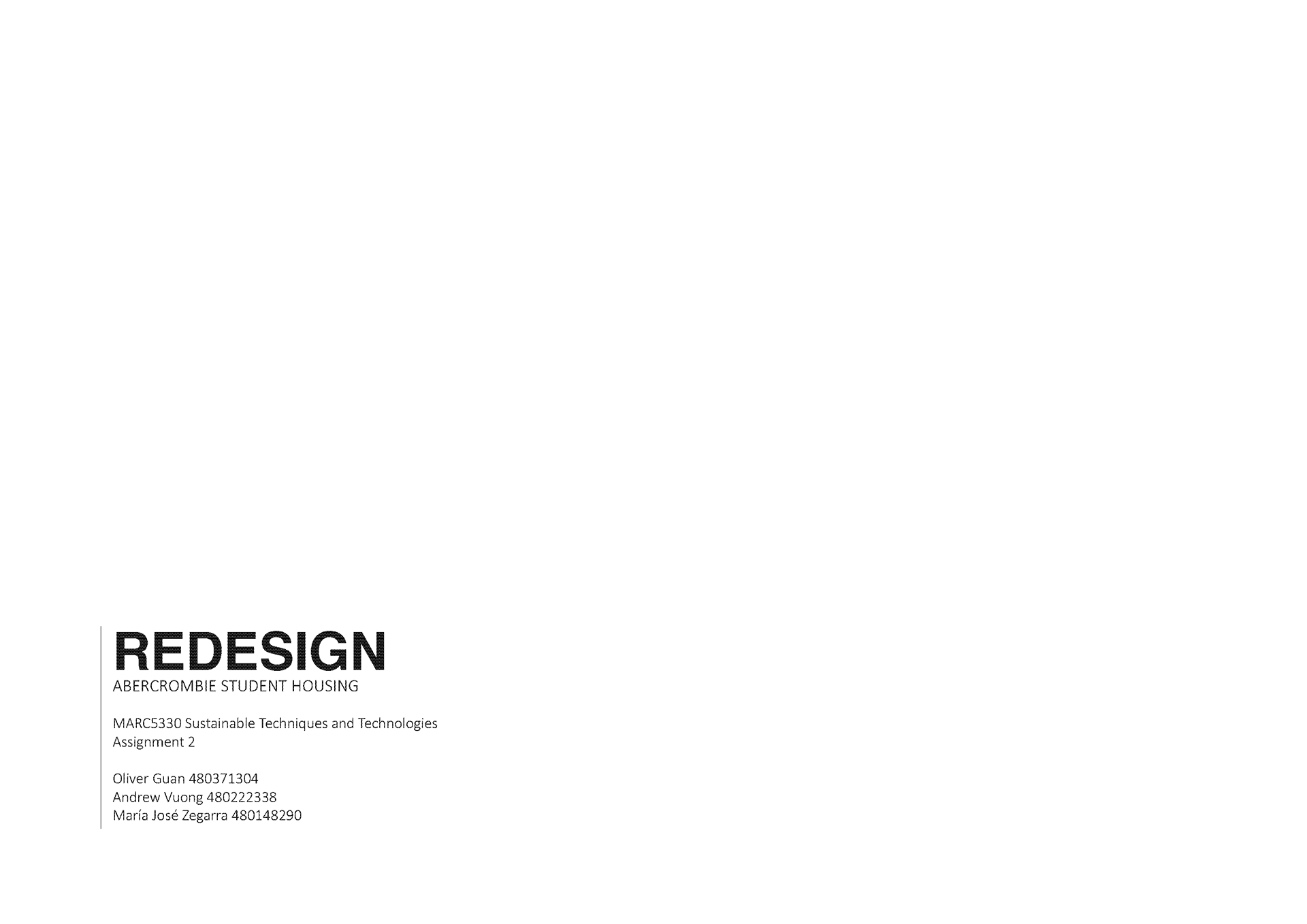 1. Cover Page