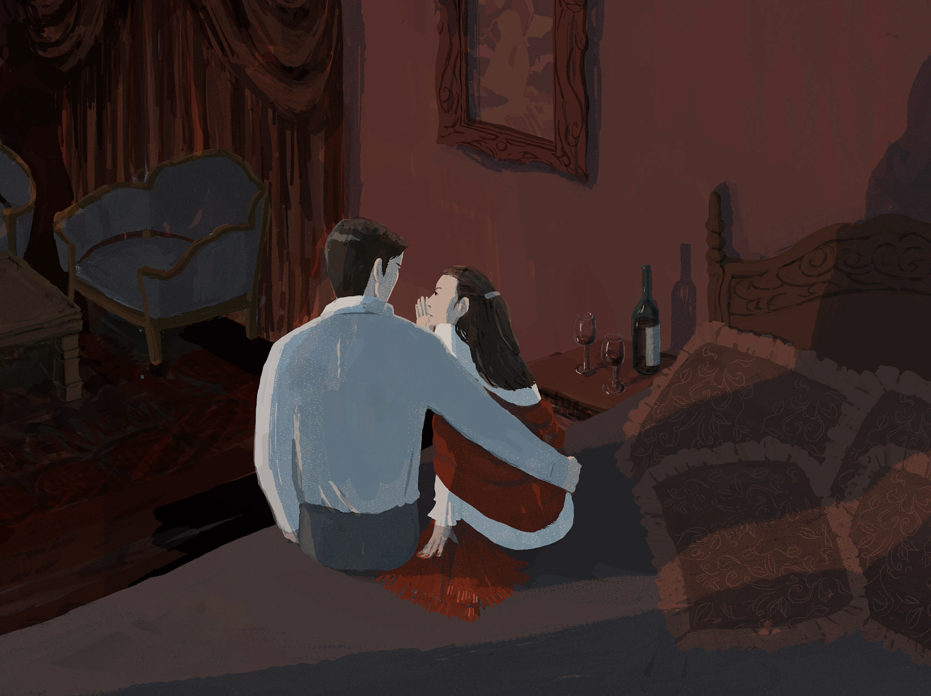 ミステリー小説の一場面のような