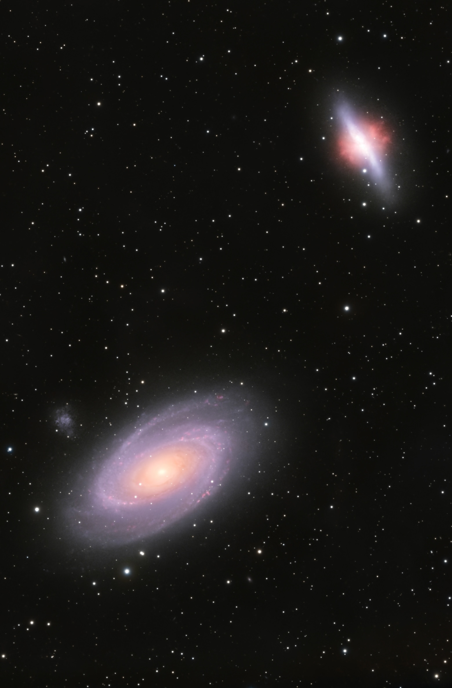 bode's and cigar galaxies