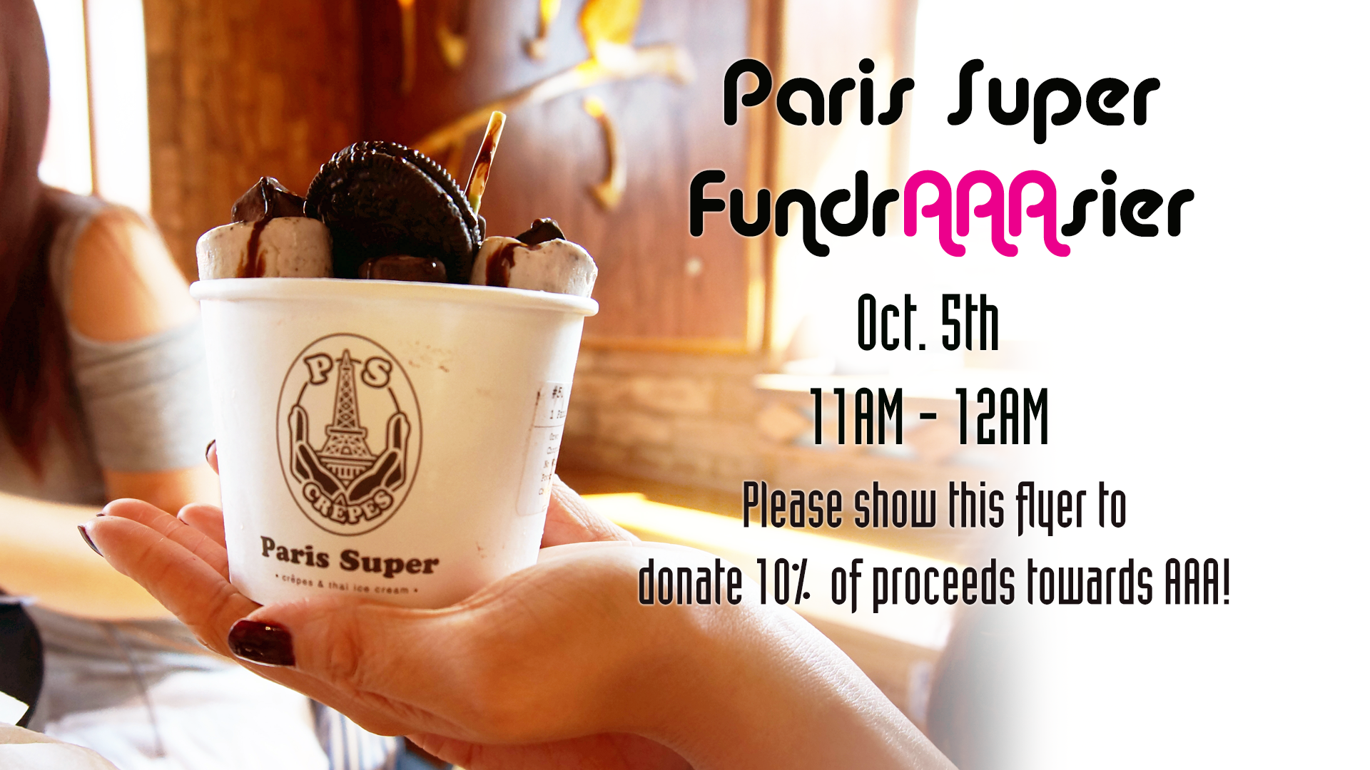 Paris Super Crepes Fundraiser