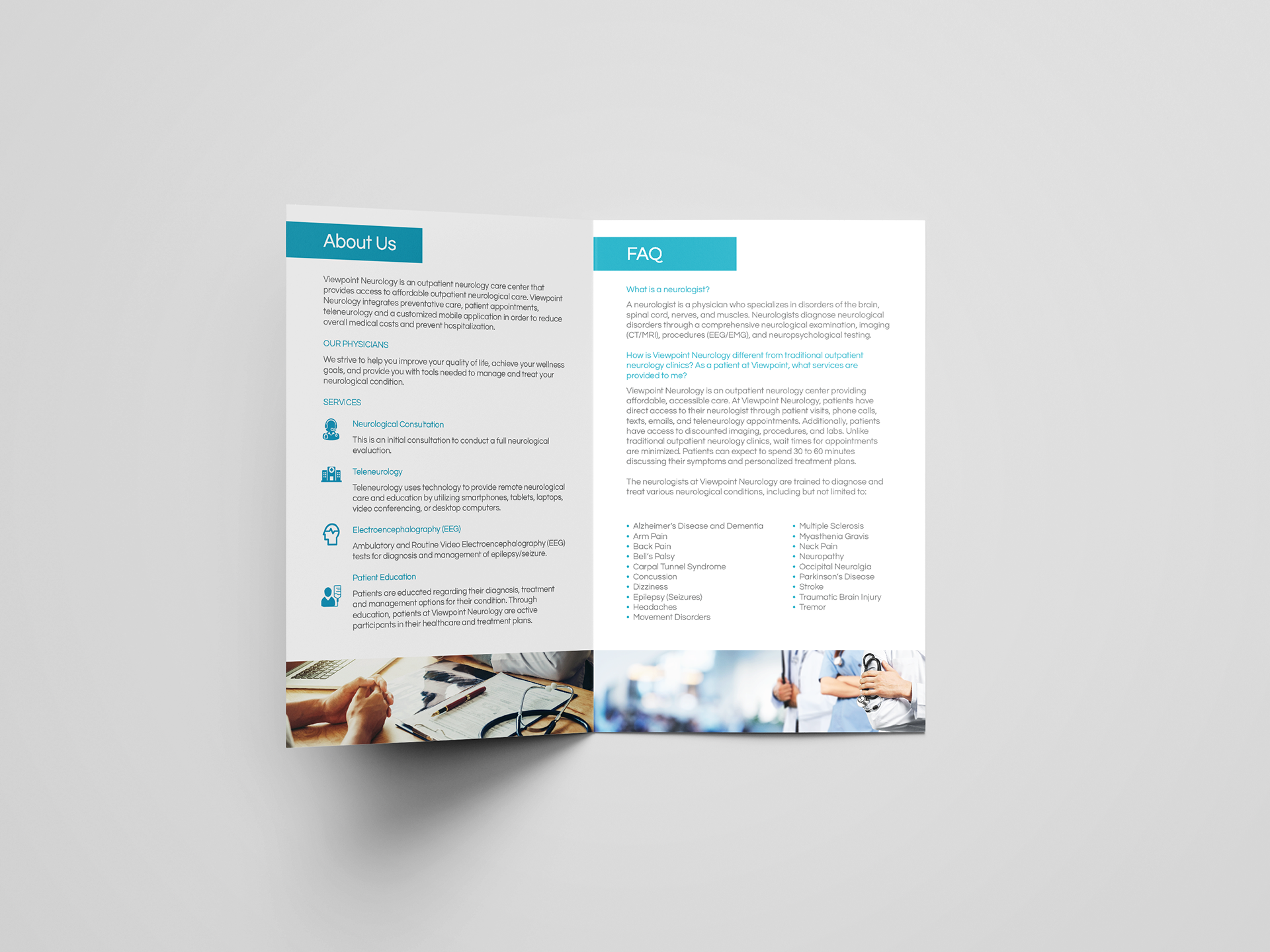 Viewpoint Neurology Brochure interior, 2019