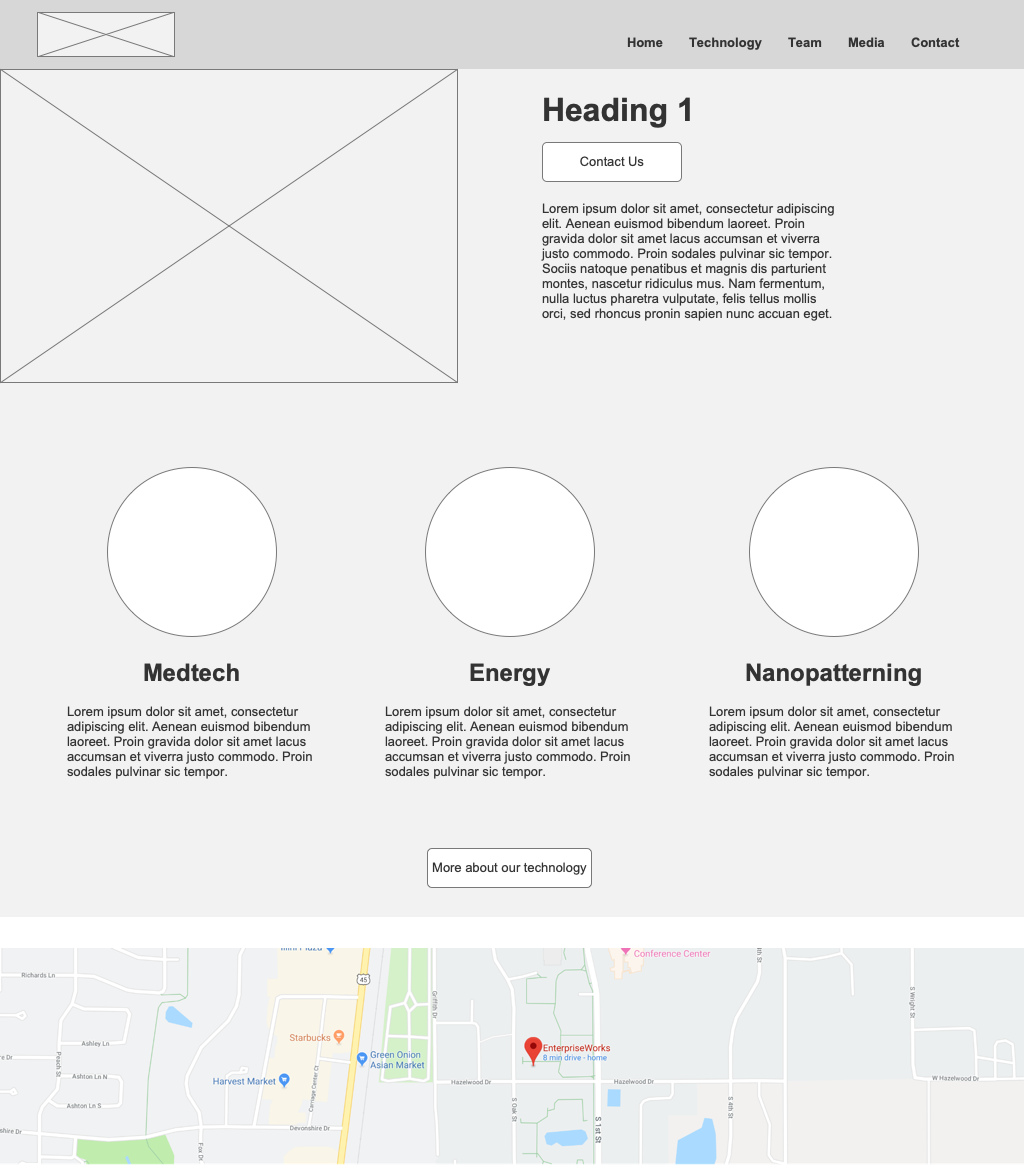 Low-fidelity wireframe