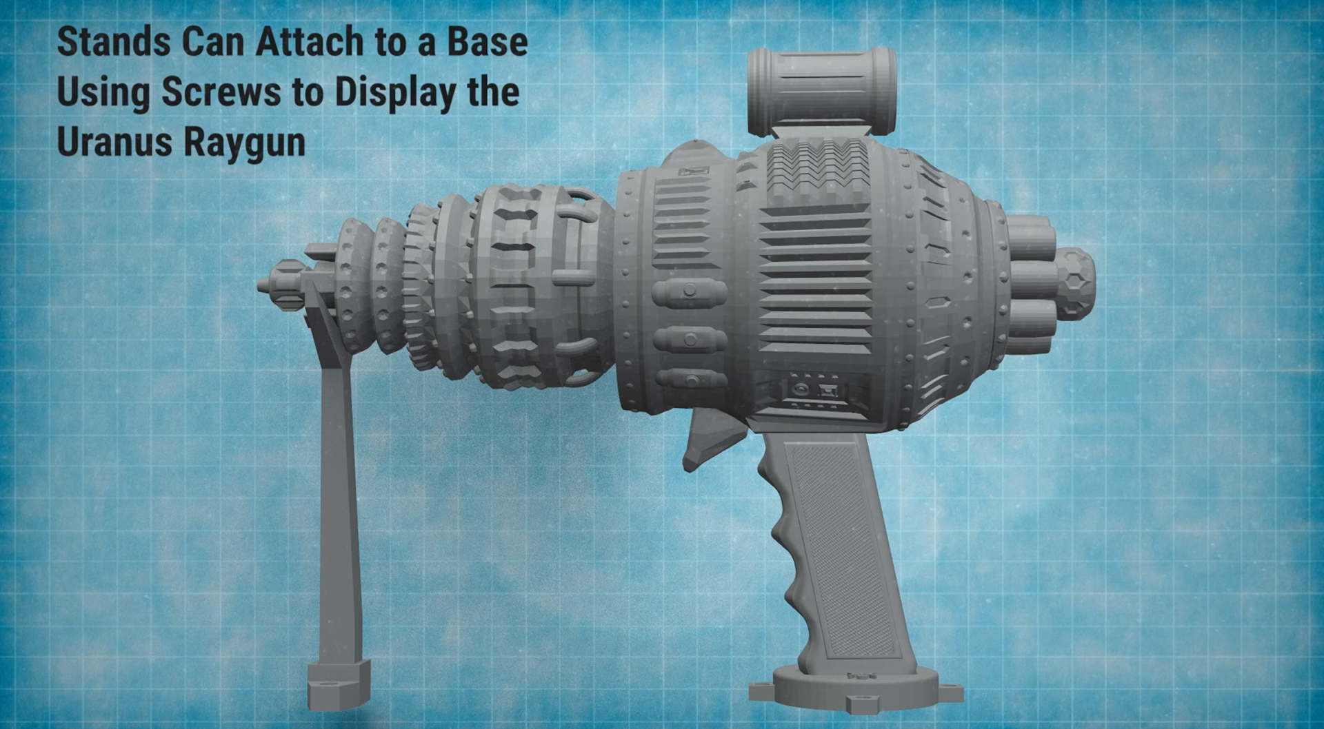 Example of the handle base and the appropriate height barrel support.