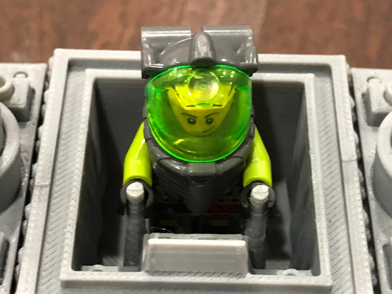 Standing Cockpit Allows Backpacks