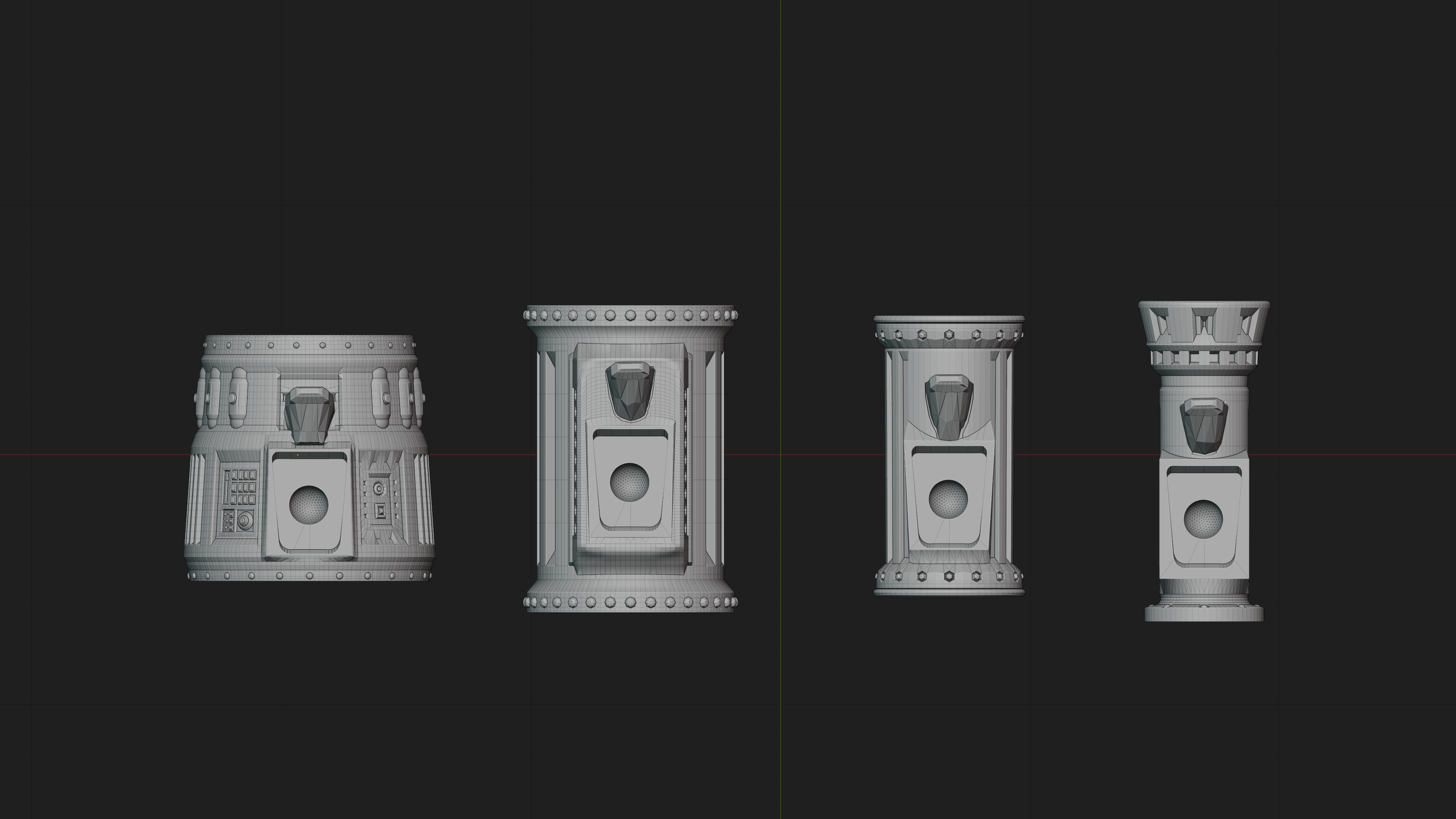 Original four Uranus Raygun body styles
