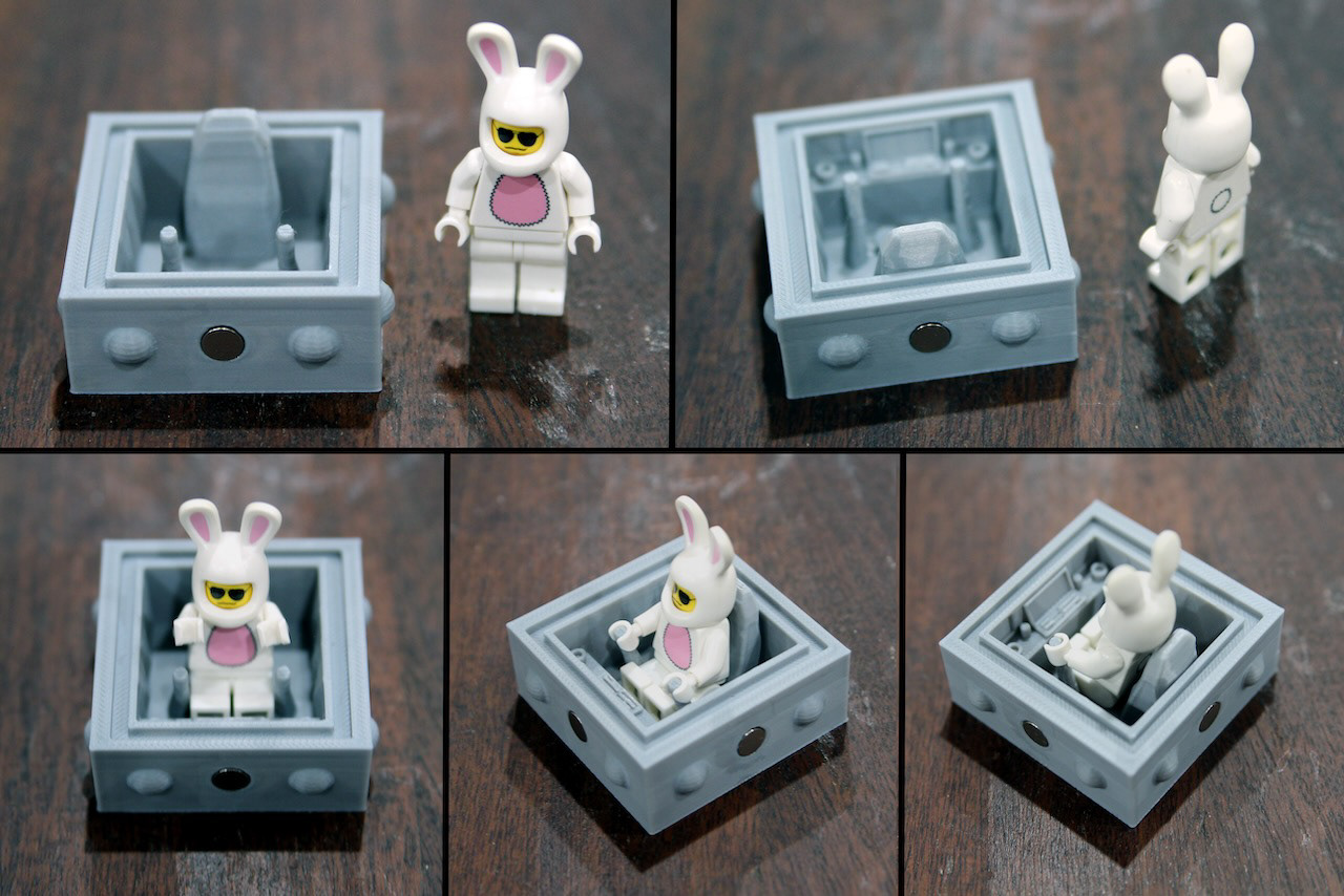Bunny Pilot Minifigure Cockpit Composite