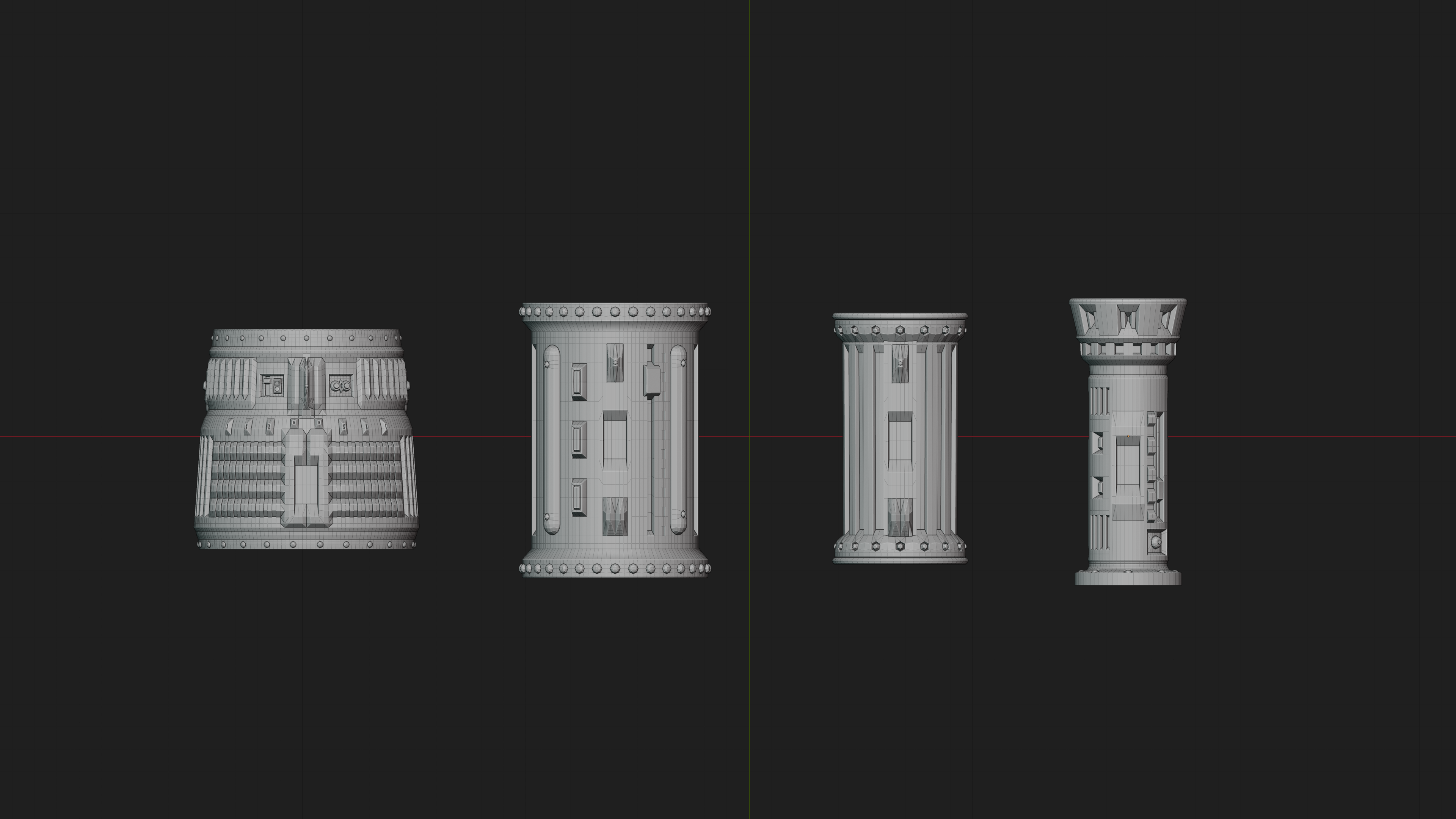 Original four Uranus Raygun body styles